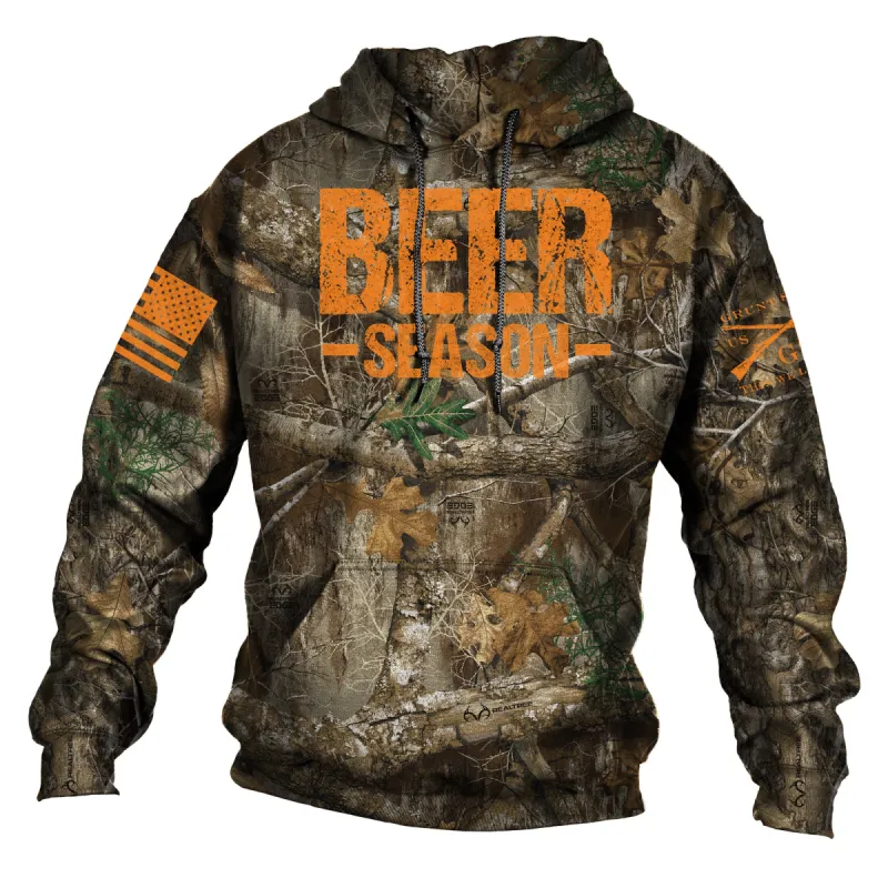Realtree Edge® - Beer Season Hoodie - All Over Camo sold by Grunt Style