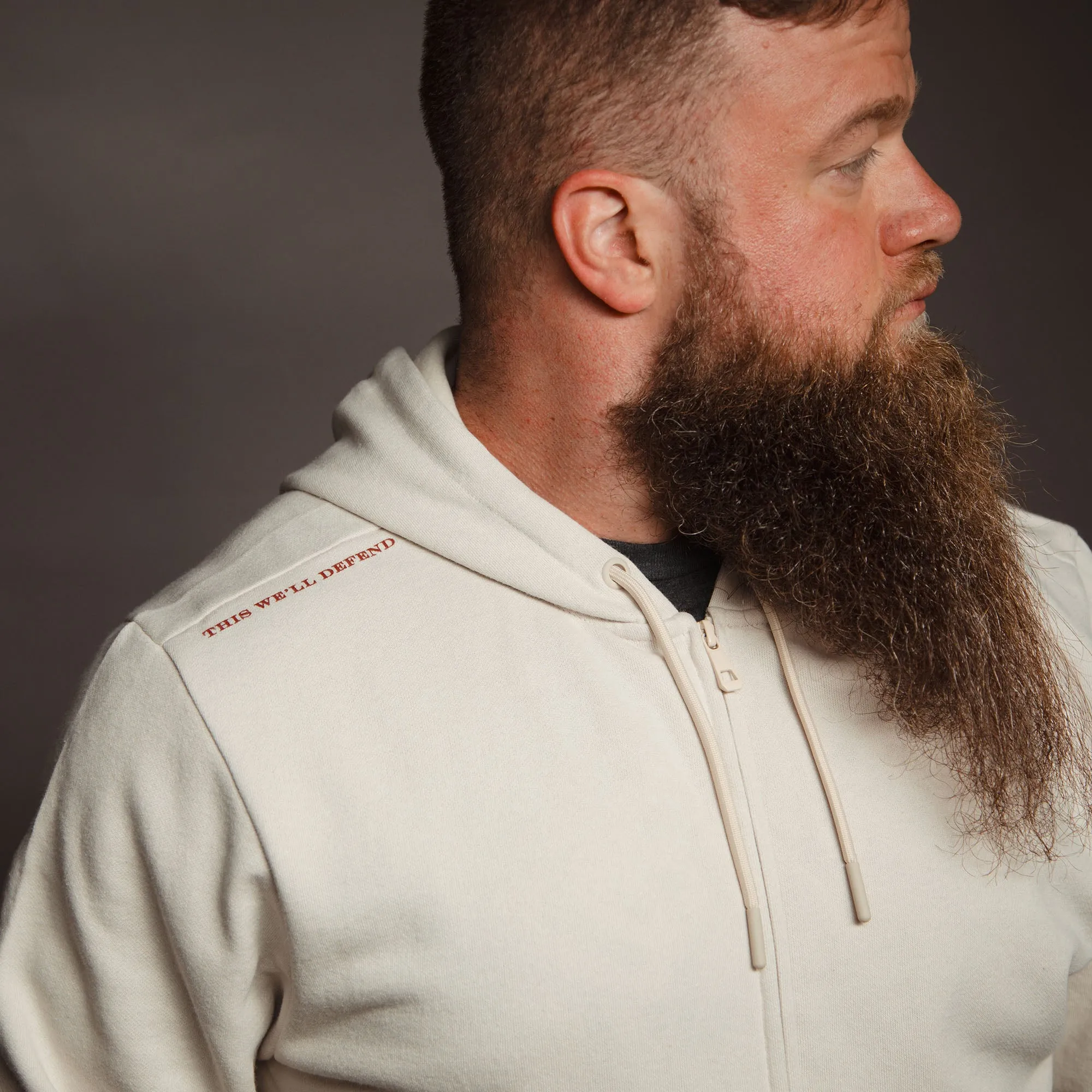 Elite Full-Zip Hoodie - Sand sold by Grunt Style product image thumbnail 2