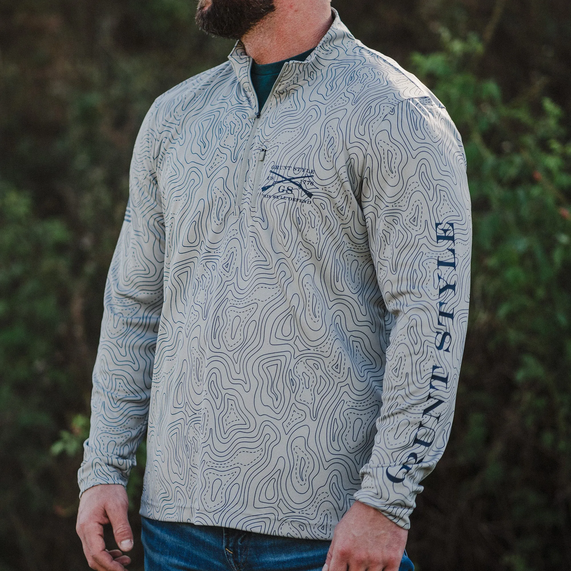 Overwatch 1/4 Zip - Topography sold by Grunt Style product image thumbnail 2