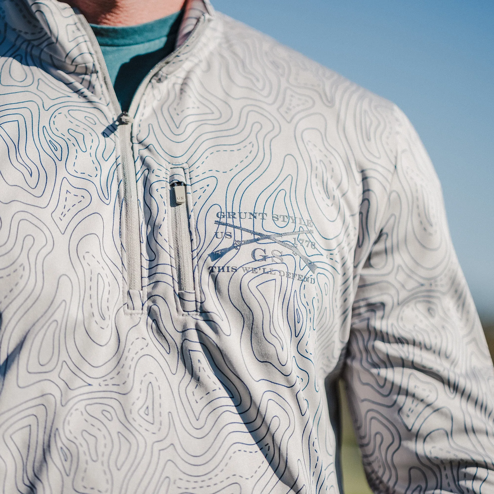 Overwatch 1/4 Zip - Topography sold by Grunt Style product image thumbnail 4