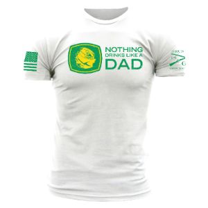 Drink Like Dad T-Shirt - White sold by Grunt Style