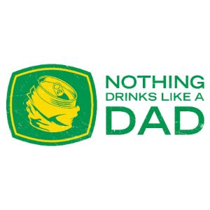 Drink Like Dad T-Shirt - White sold by Grunt Style