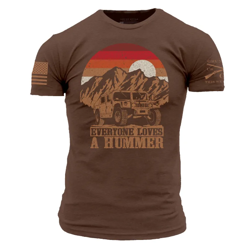 Hummer T-Shirt - Heather Brown made by Grunt Style