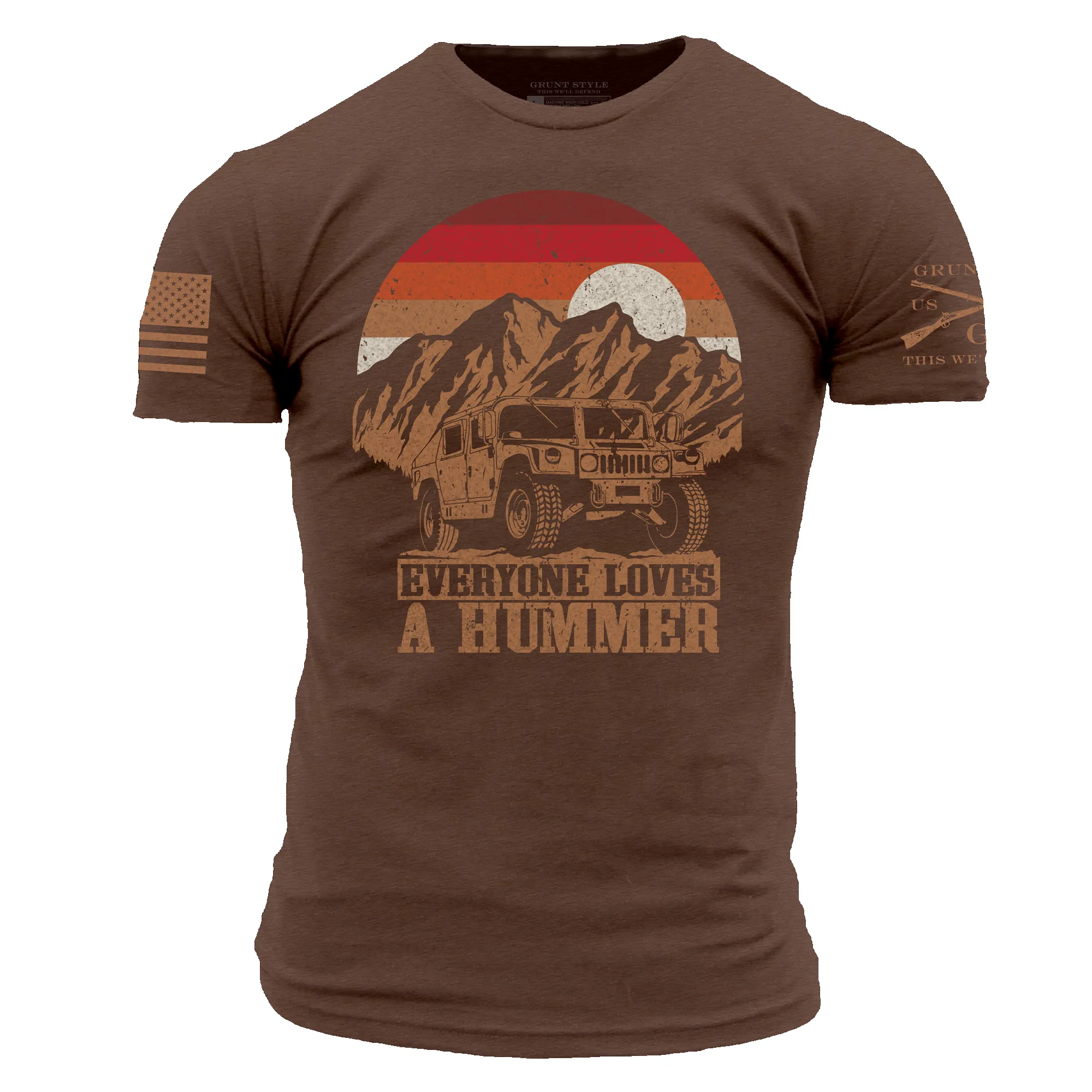 Hummer T-Shirt - Heather Brown sold by Grunt Style