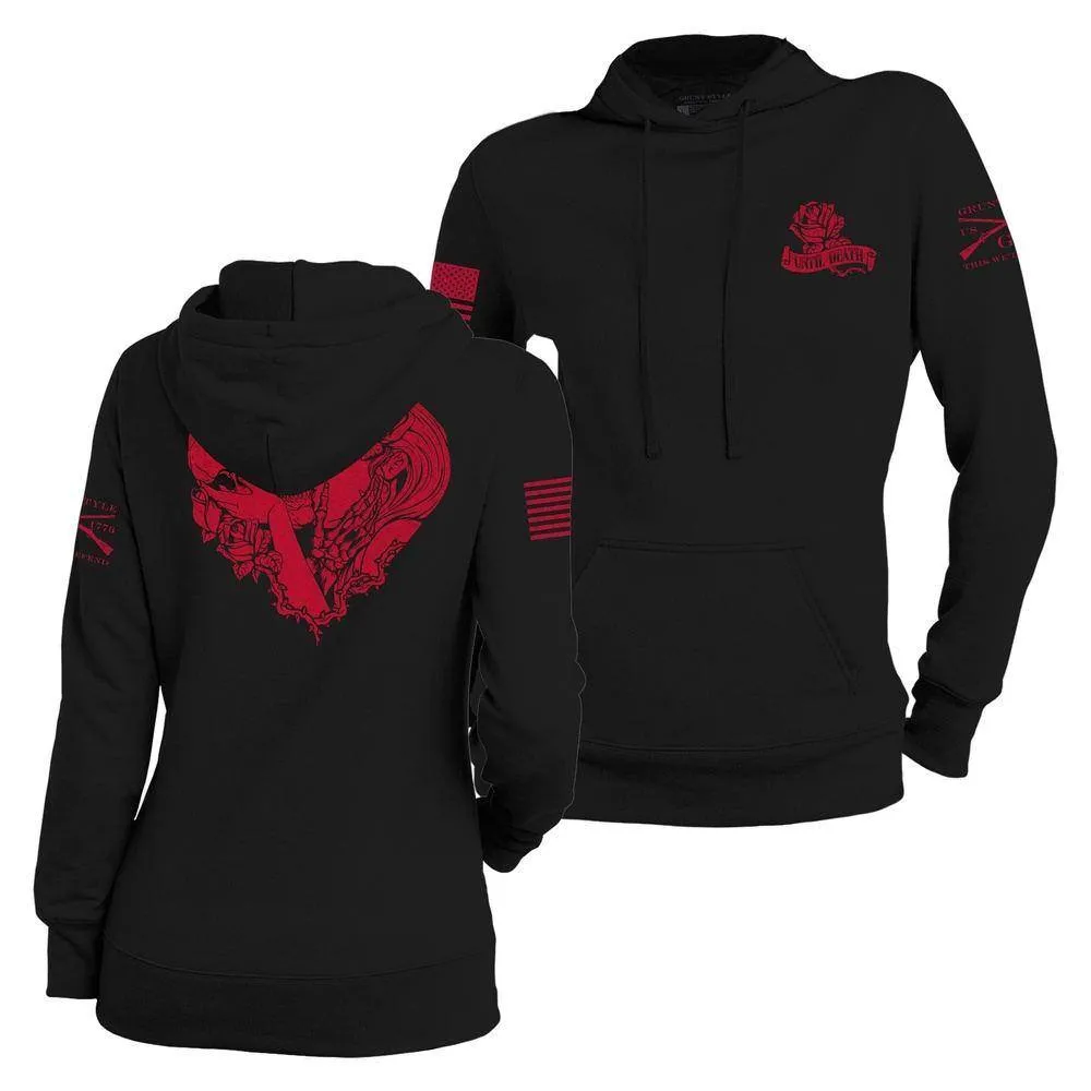 Women's Until Death Do Us Part Hoodie - Black sold by Grunt Style product image thumbnail 4