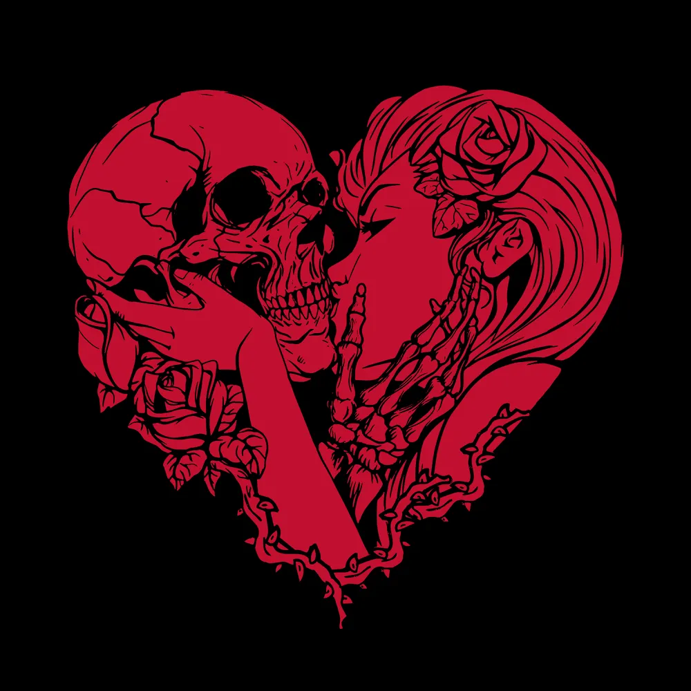 Women's Until Death Do Us Part Hoodie - Black sold by Grunt Style product image thumbnail 2