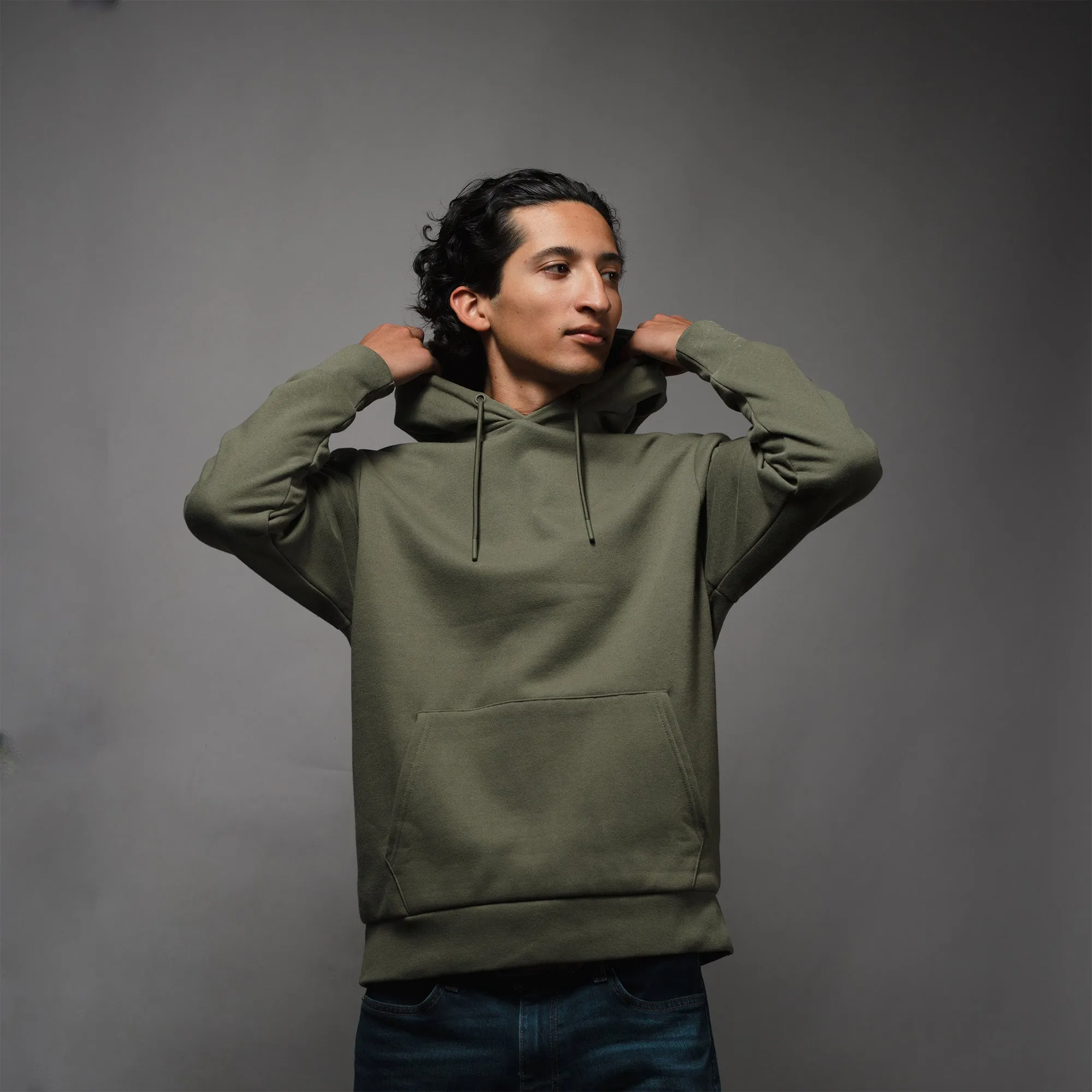 Men's Elite Hoodie - Military Green sold by Grunt Style product image thumbnail 5