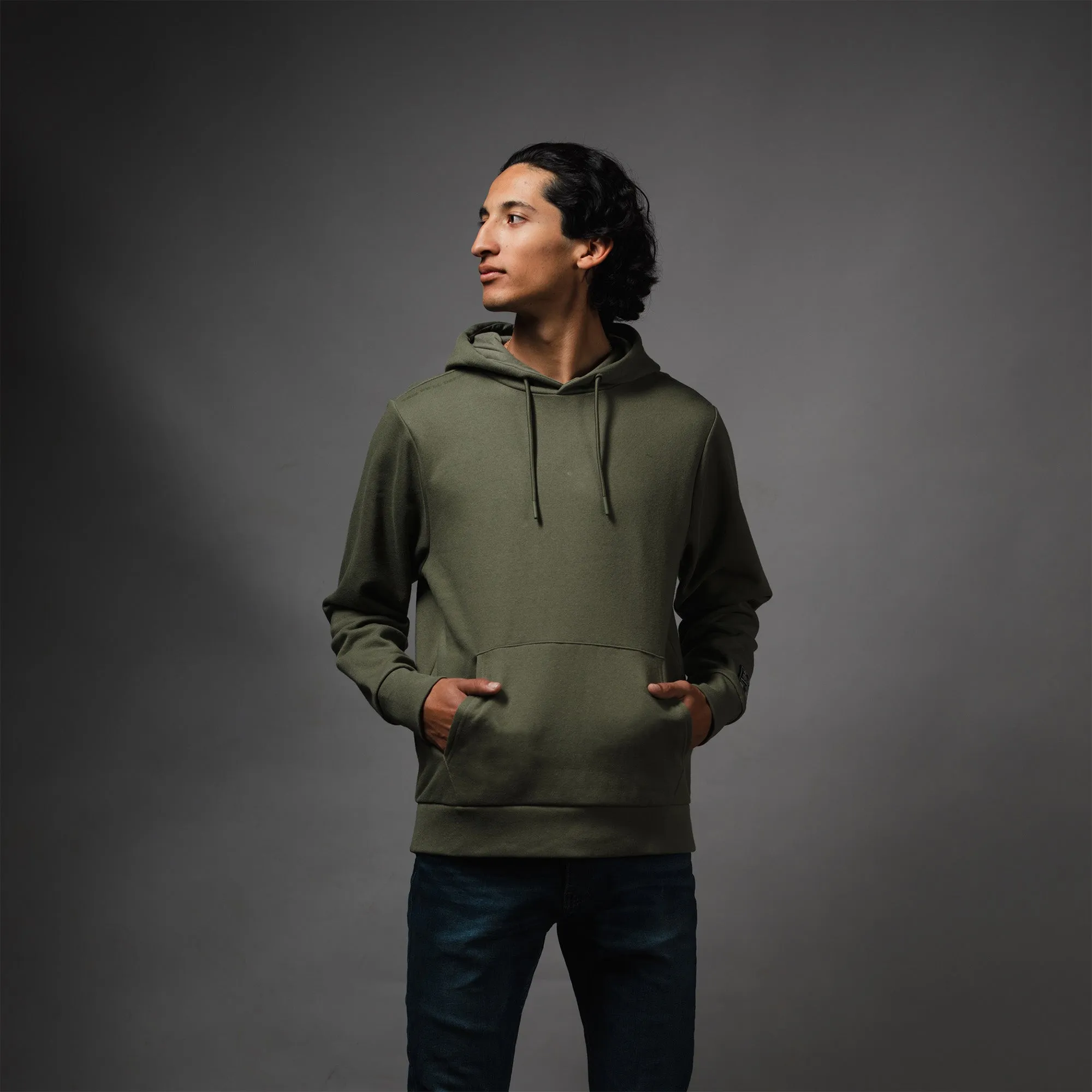 Men's Elite Hoodie - Military Green sold by Grunt Style