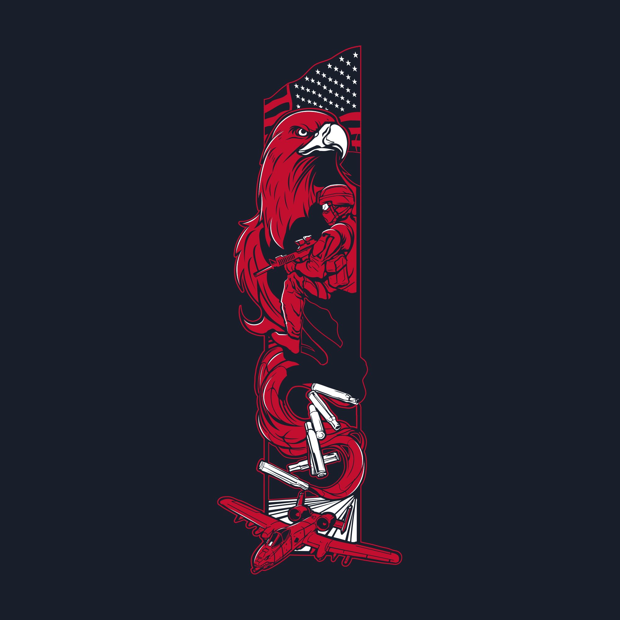 Freedom Dealer Hoodie - Navy sold by Grunt Style product image thumbnail 5