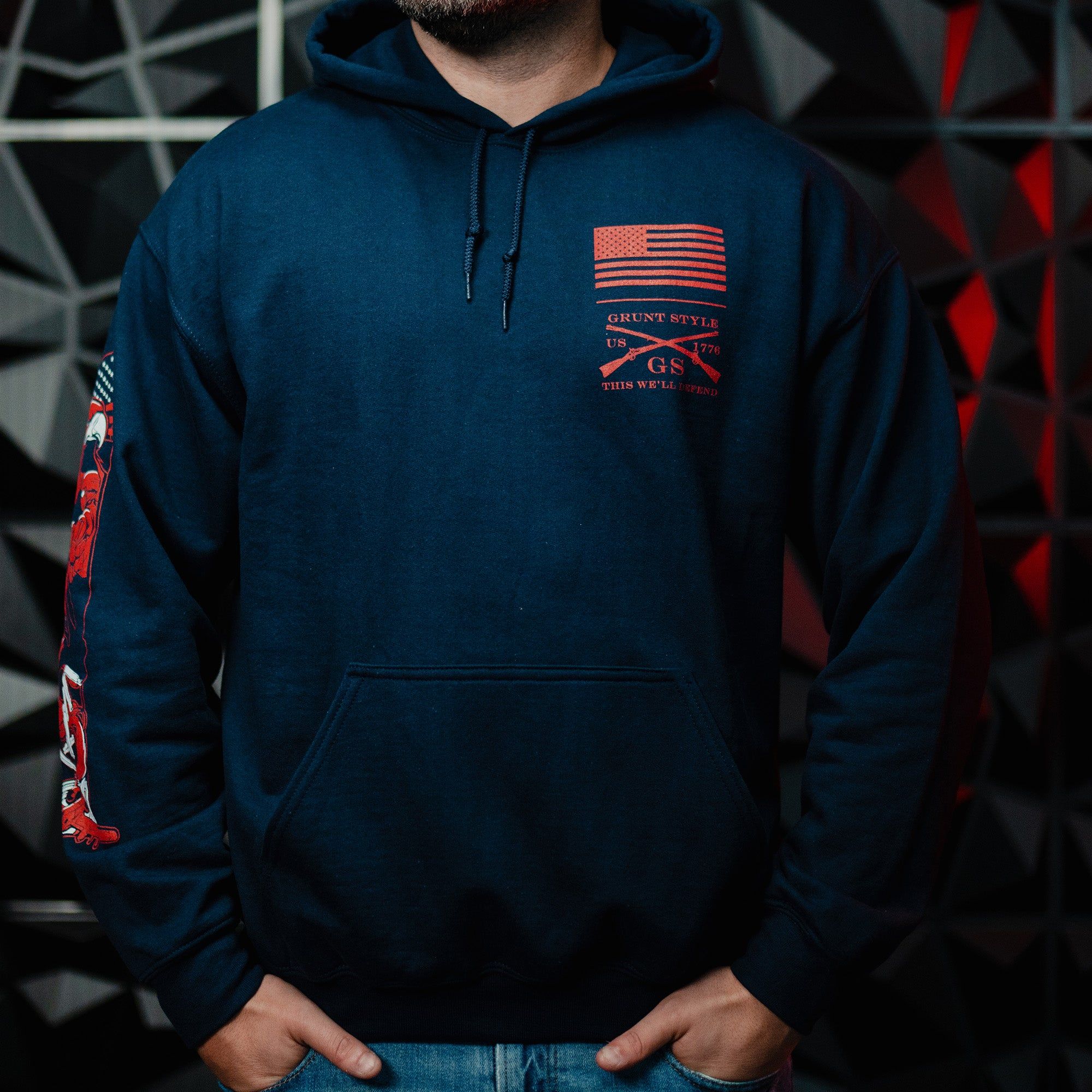 Freedom Dealer Hoodie - Navy sold by Grunt Style product image thumbnail 4