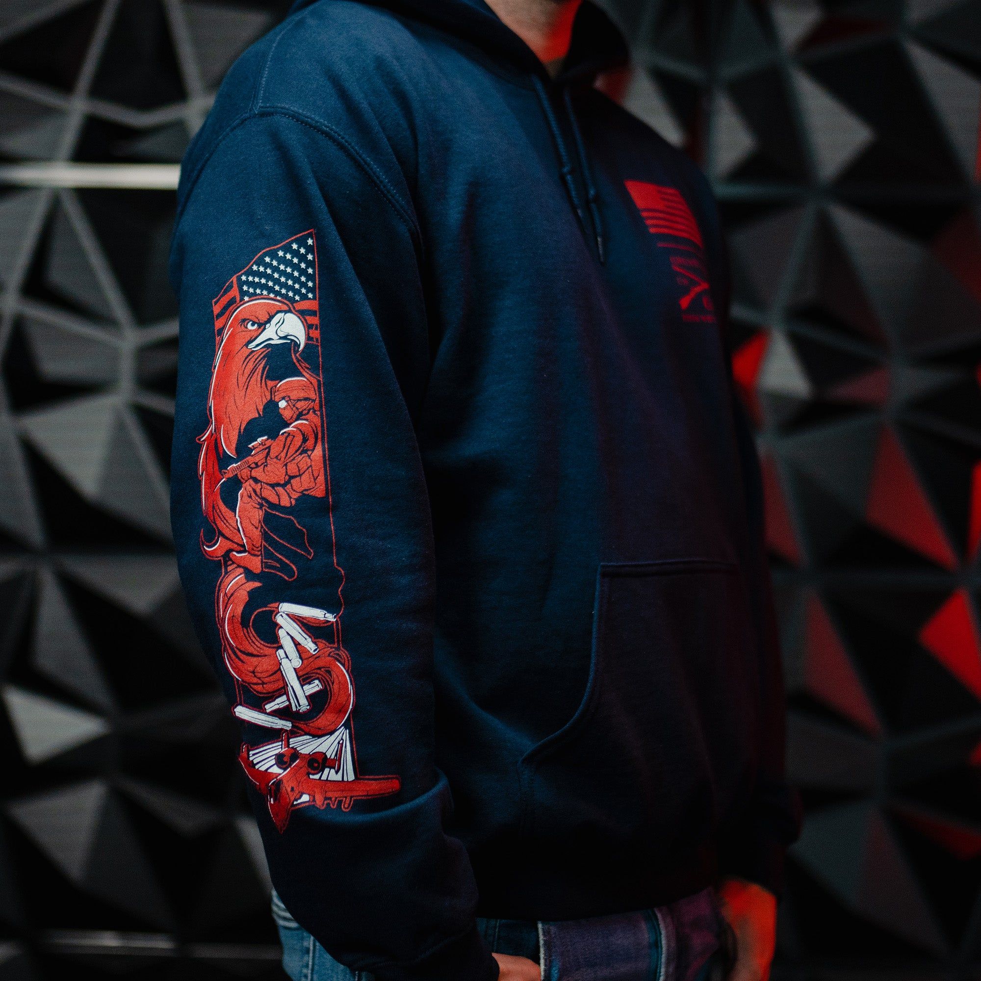 Freedom Dealer Hoodie - Navy sold by Grunt Style product image thumbnail 3