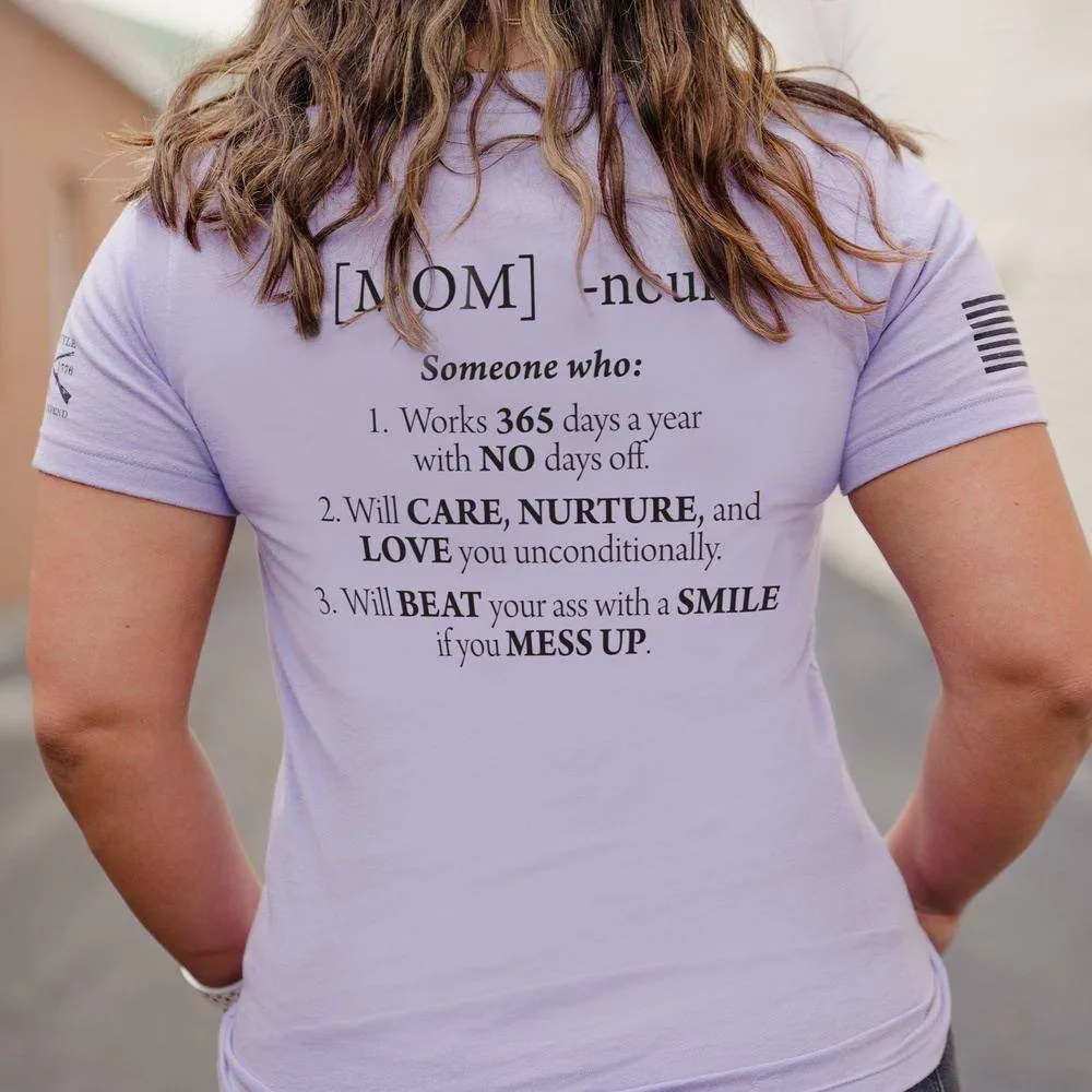 Women's Mom Defined V-Neck - Lavender sold by Grunt Style product image thumbnail 3