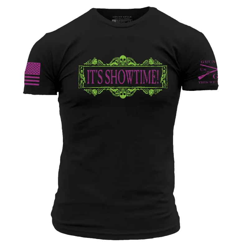 It's Showtime T-Shirt - Black sold by Grunt Style