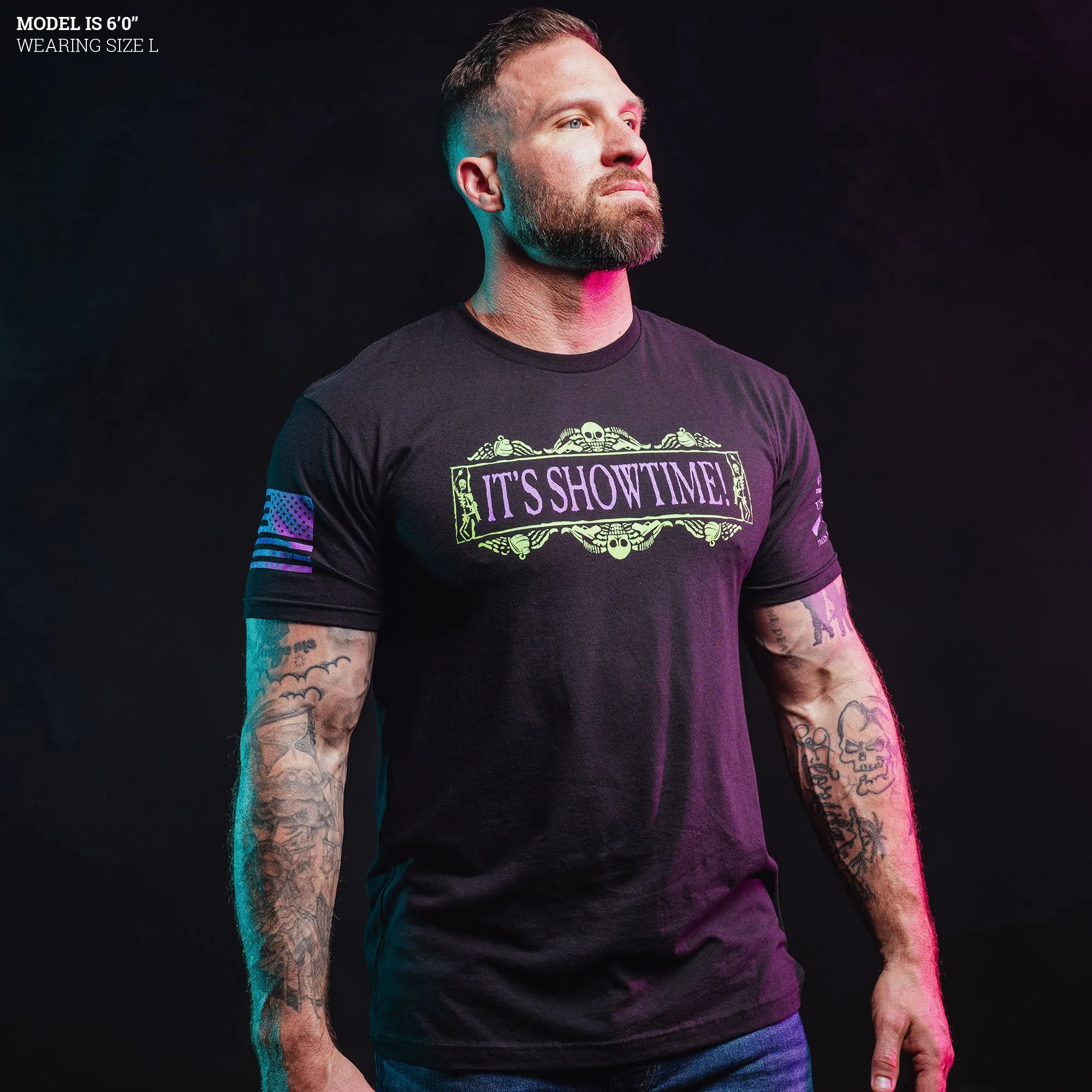 It's Showtime T-Shirt - Black sold by Grunt Style product image thumbnail 5
