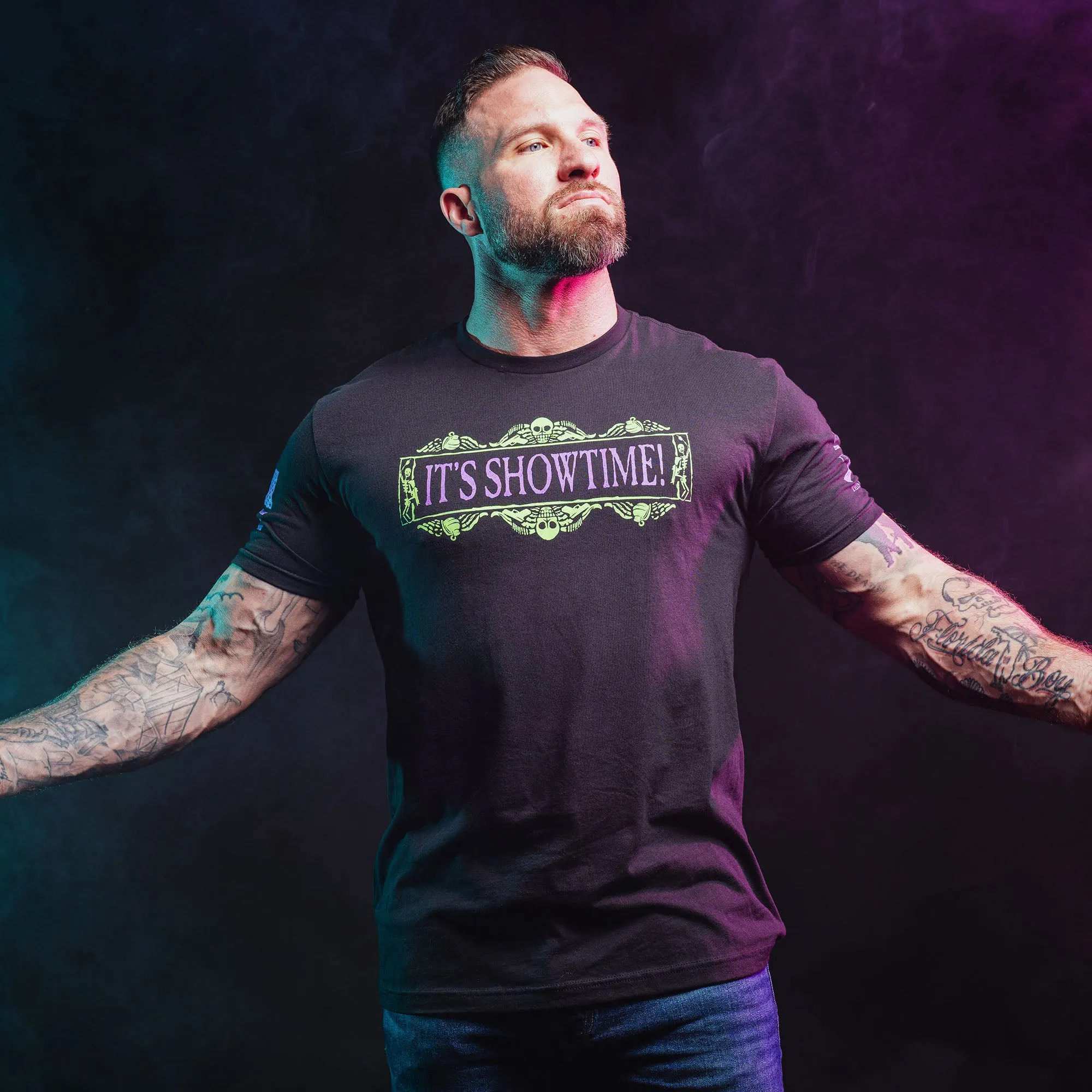 It's Showtime T-Shirt - Black sold by Grunt Style product image thumbnail 3