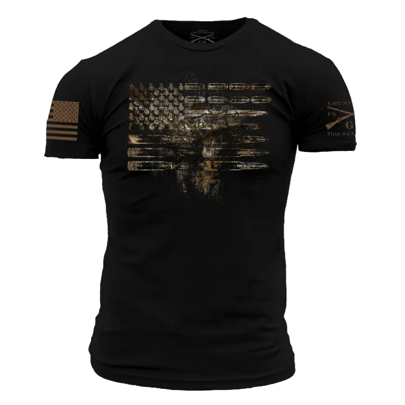 Realtree Edge® Ammo Flag T-Shirt - Black sold by Grunt Style