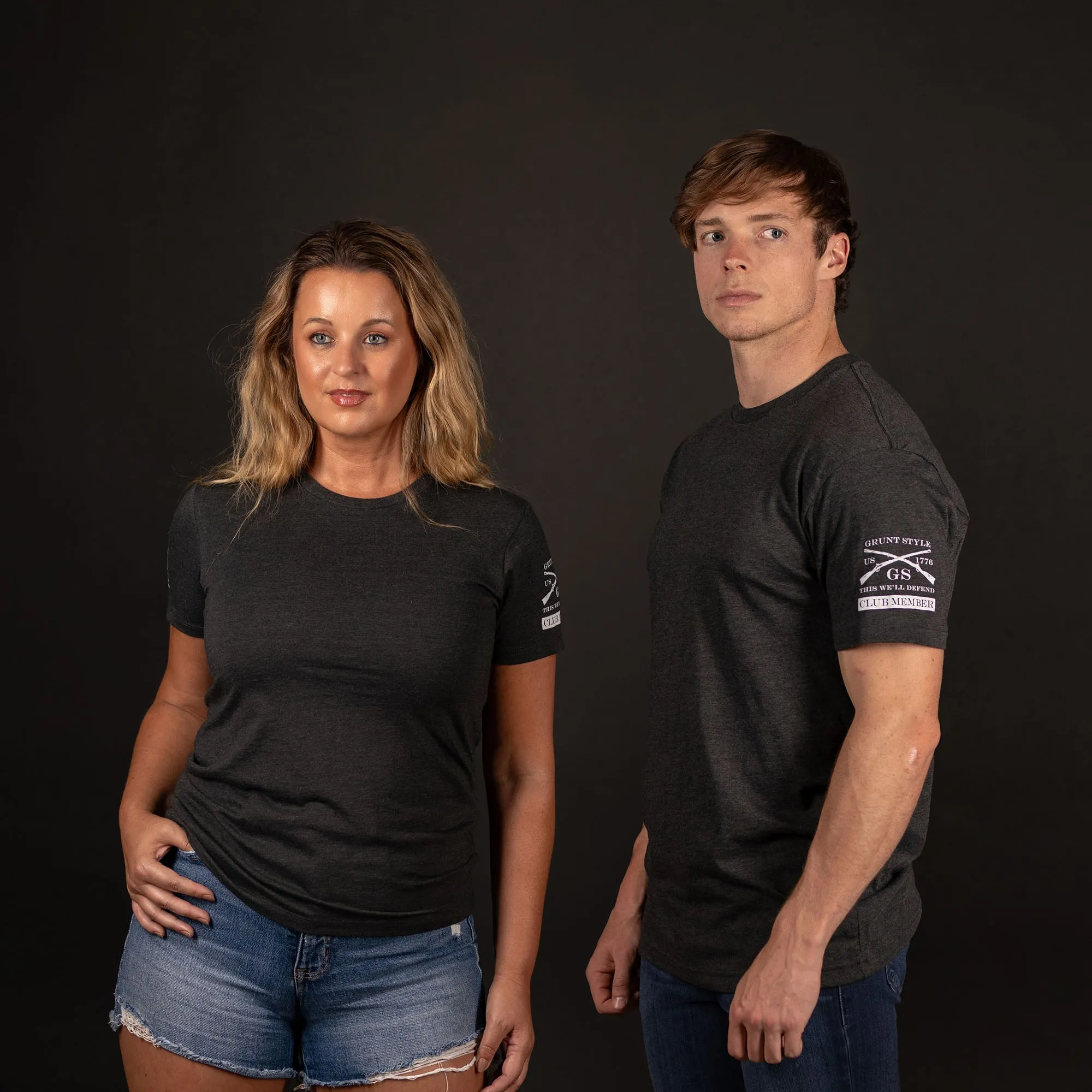 Club Member - Women's Basic Slim Fit T-Shirt - Heather Black sold by Grunt Style product image thumbnail 4