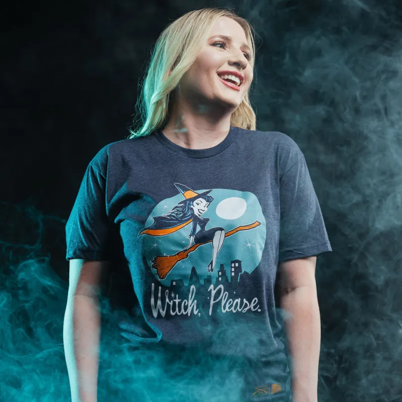 Women's Witch, Please Boyfriend Fit T-Shirt - Navy sold by Grunt Style