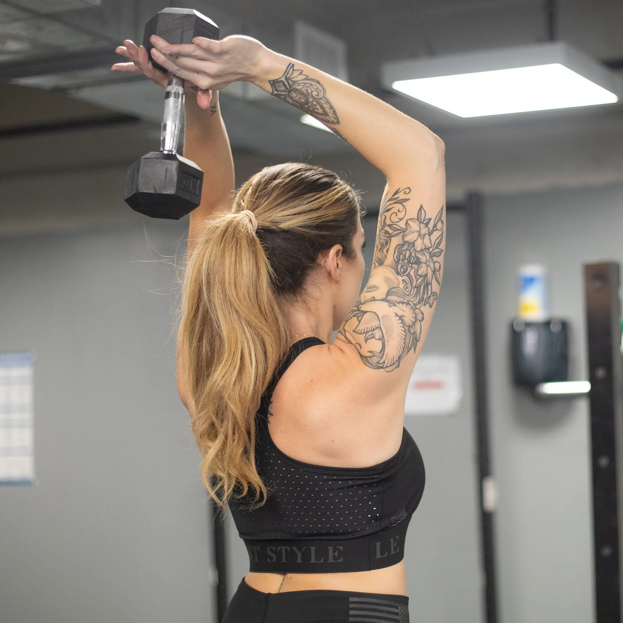 Women's Racerback Sports Bra - Black sold by Grunt Style product image thumbnail 3