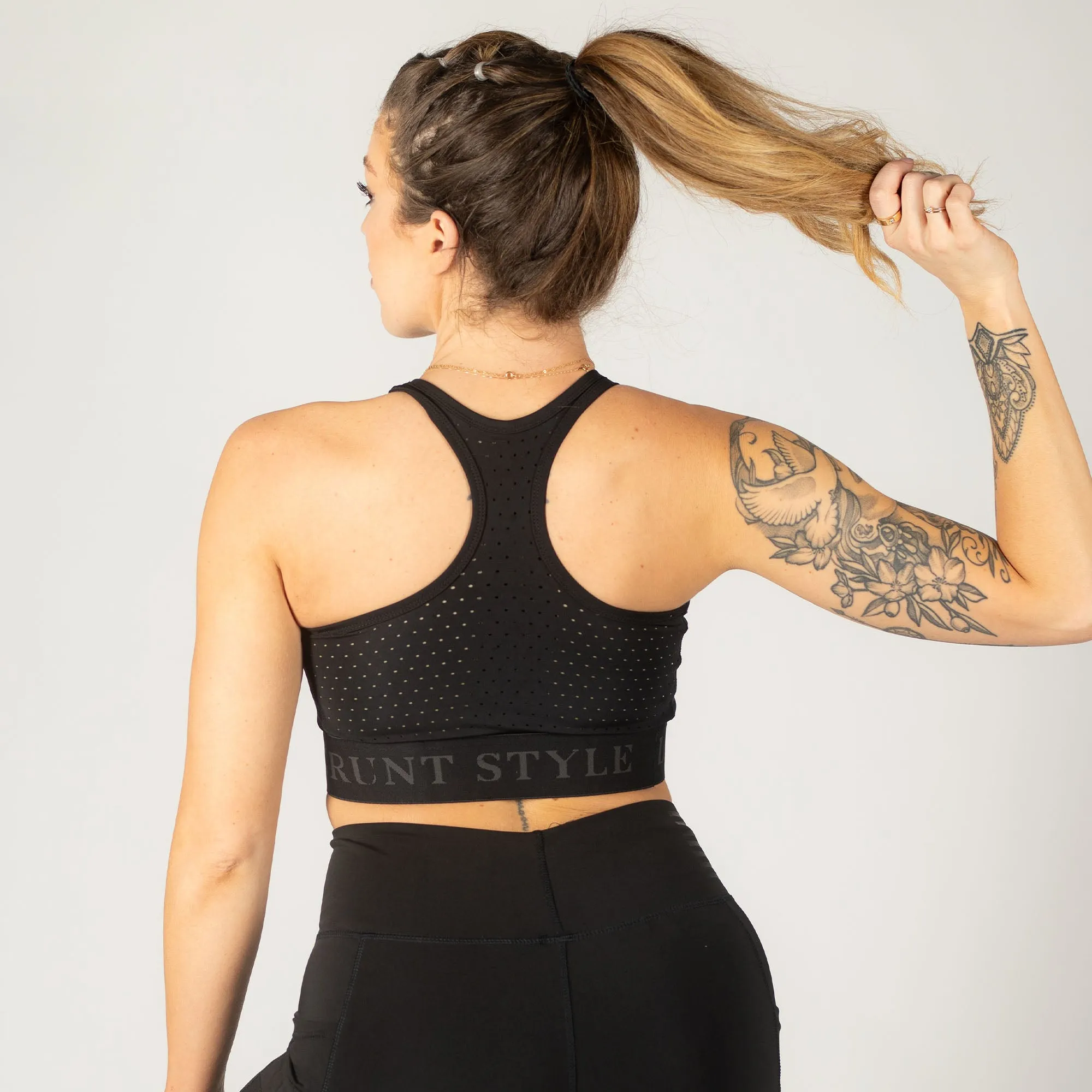Women's Racerback Sports Bra - Black sold by Grunt Style product image thumbnail 2