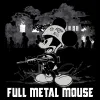 Women's Full Metal Mouse Slim Fit T-Shirt - Black sold by Grunt Style