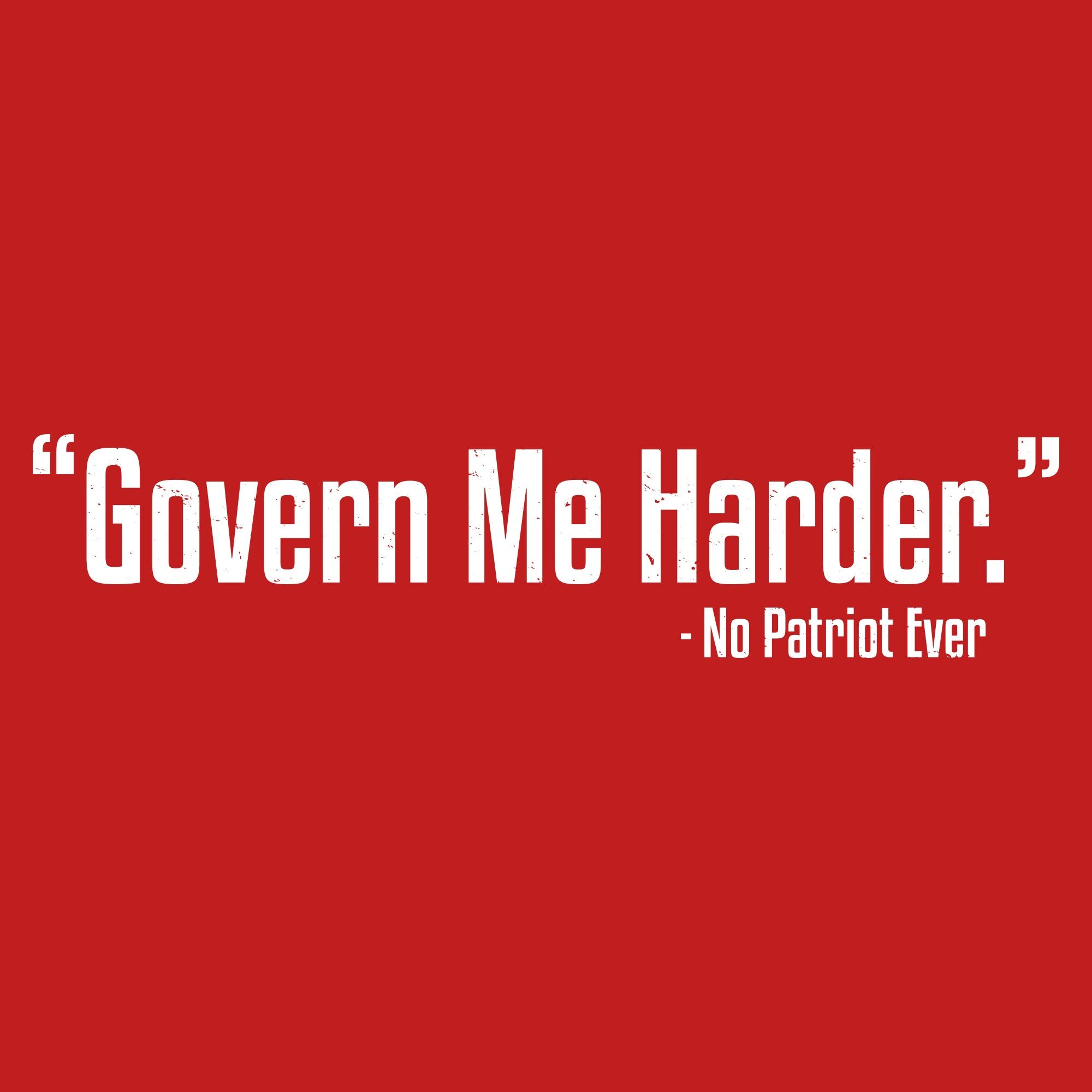 Women's Govern Me Harder V-Neck - Red sold by Grunt Style product image thumbnail 2