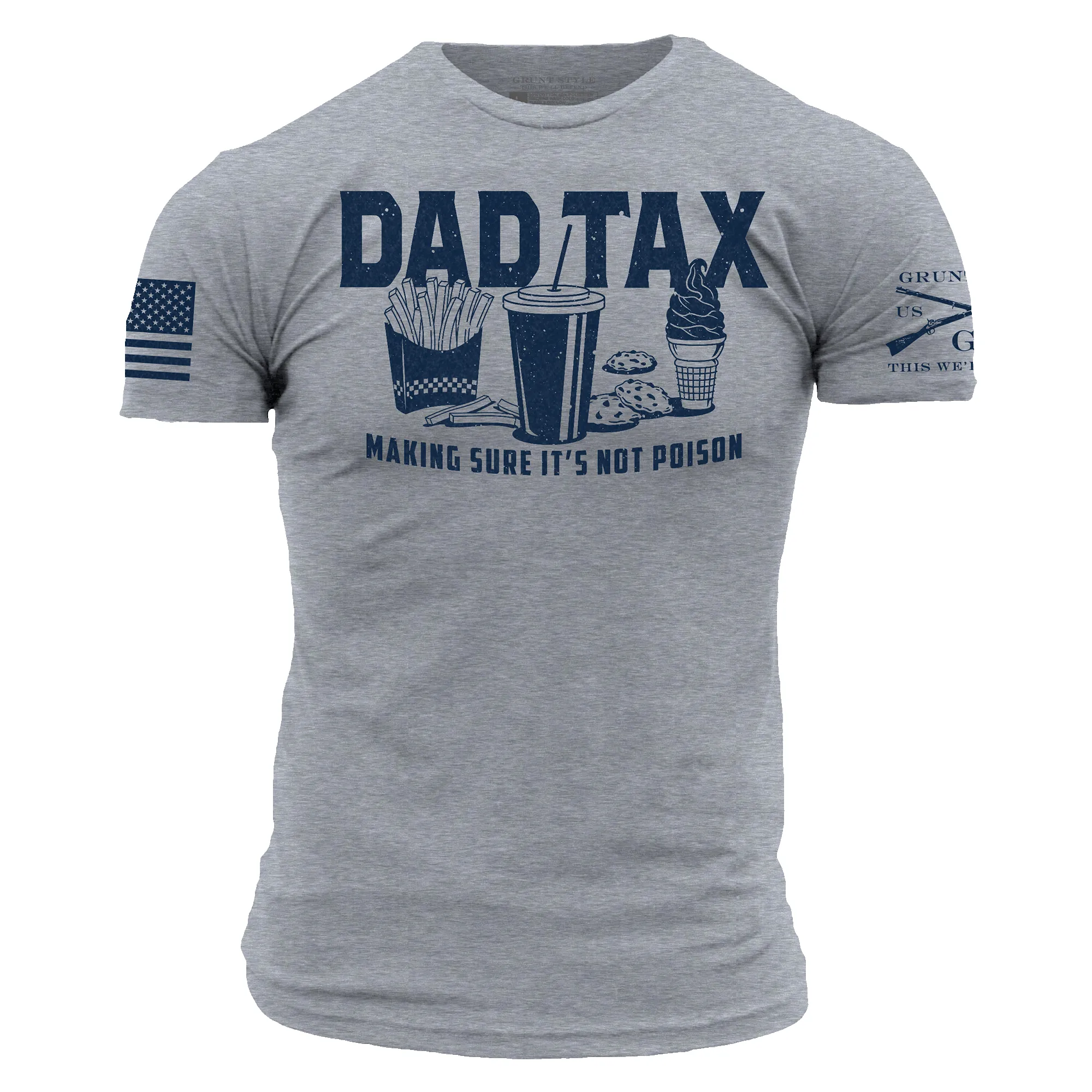 Dad Tax T-Shirt - Dark Heather Gray sold by Grunt Style