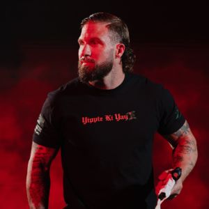 Yippie Ki Yay 2.0 T-Shirt - Black sold by Grunt Style