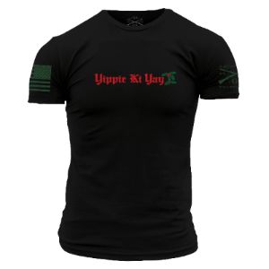 Yippie Ki Yay 2.0 T-Shirt - Black sold by Grunt Style