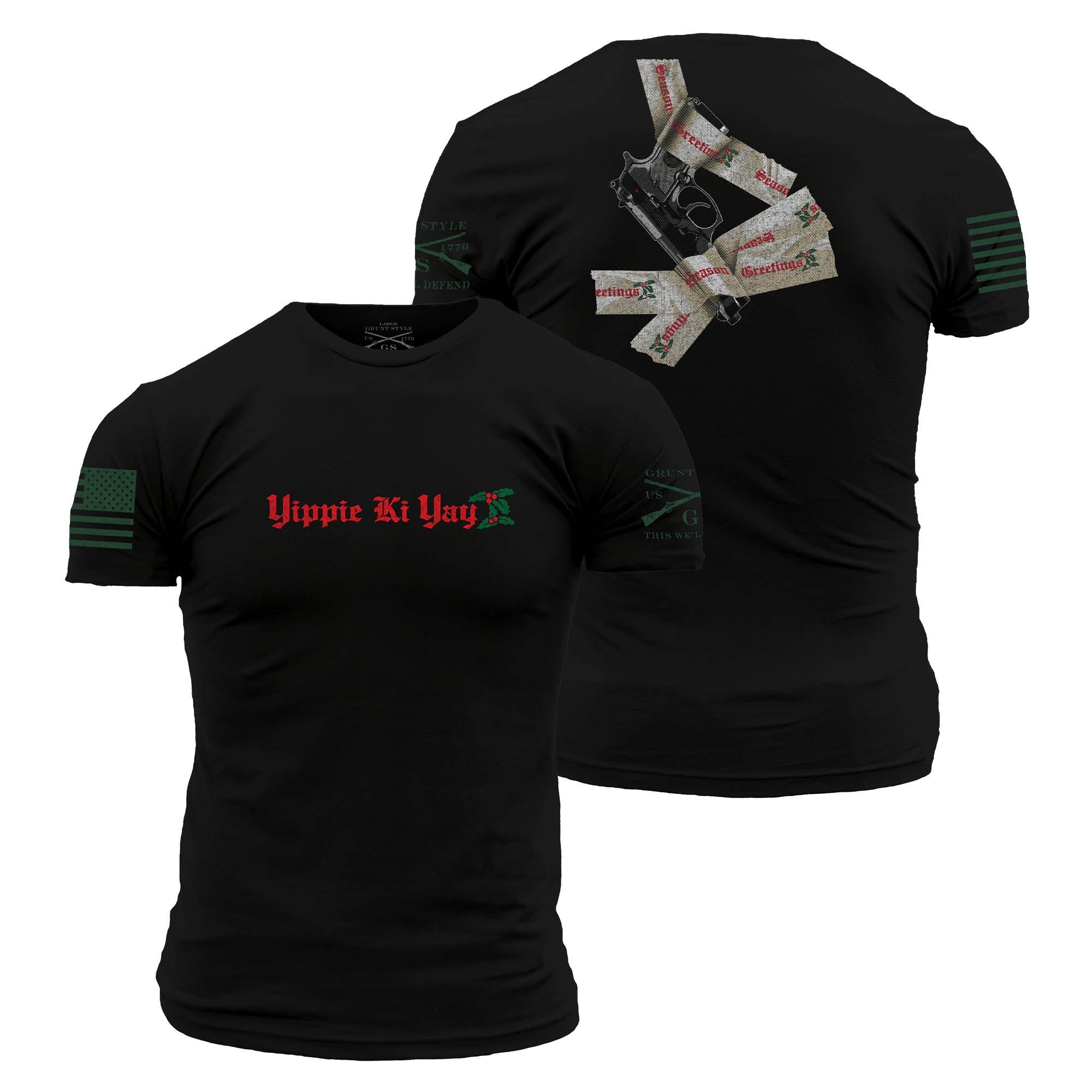 Yippie Ki Yay 2.0 T-Shirt - Black sold by Grunt Style