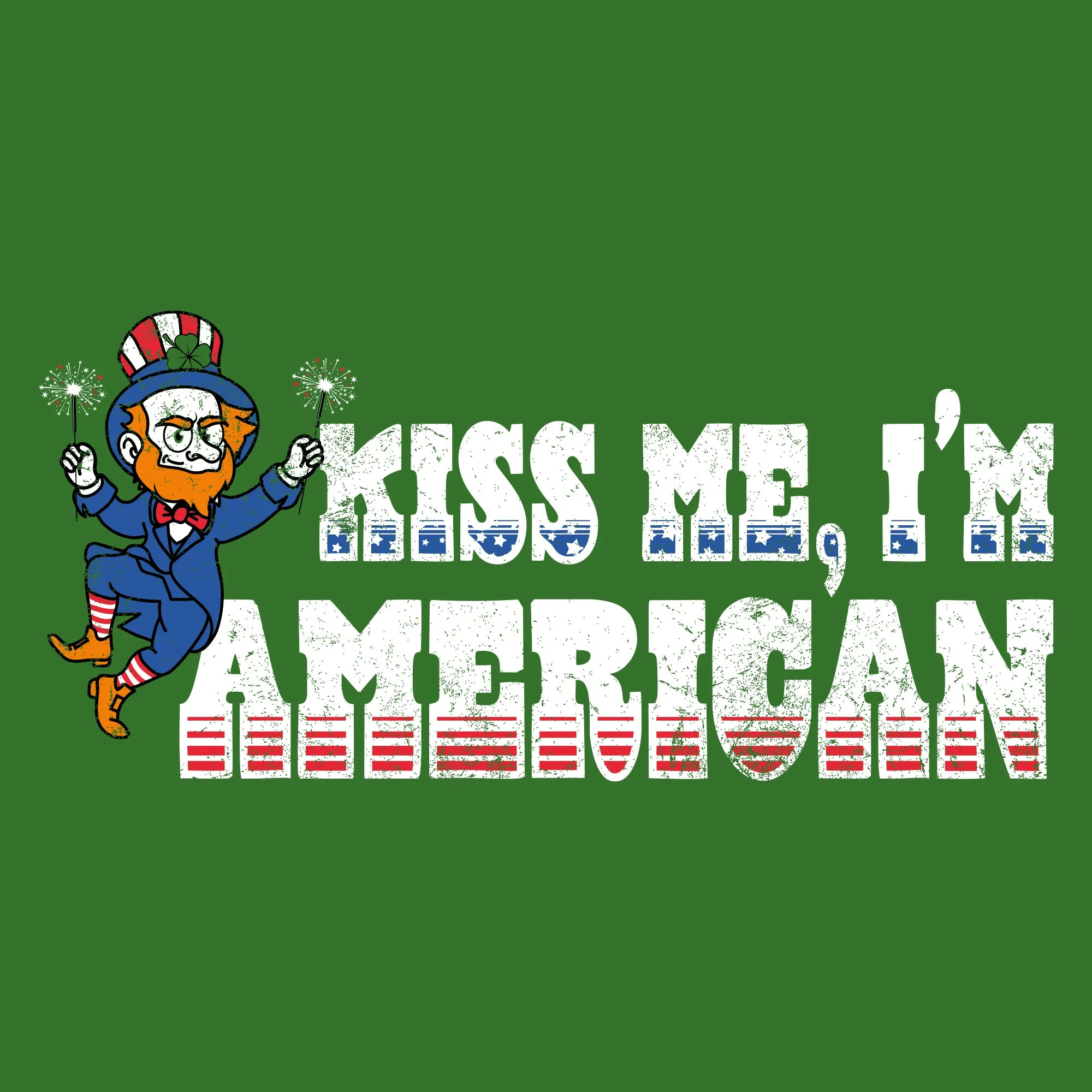Kiss Me T-Shirt - Kelly Green sold by Grunt Style product image thumbnail 4