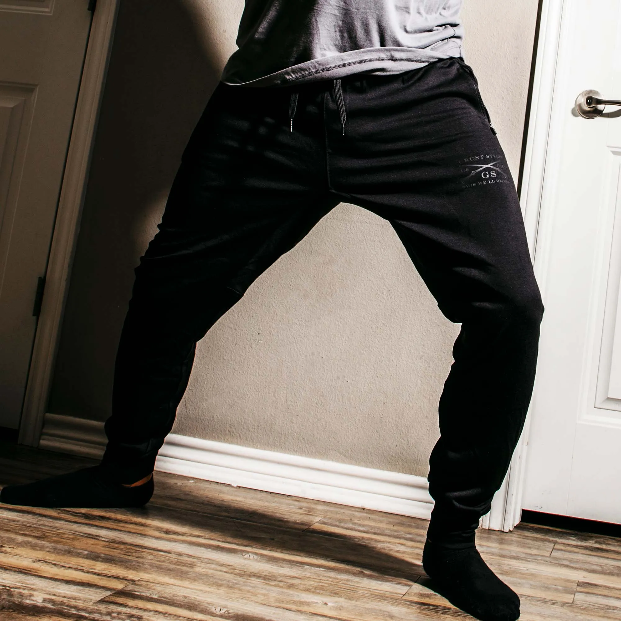 Men's Lightweight Lounge Jogger 2.0 - Black sold by Grunt Style