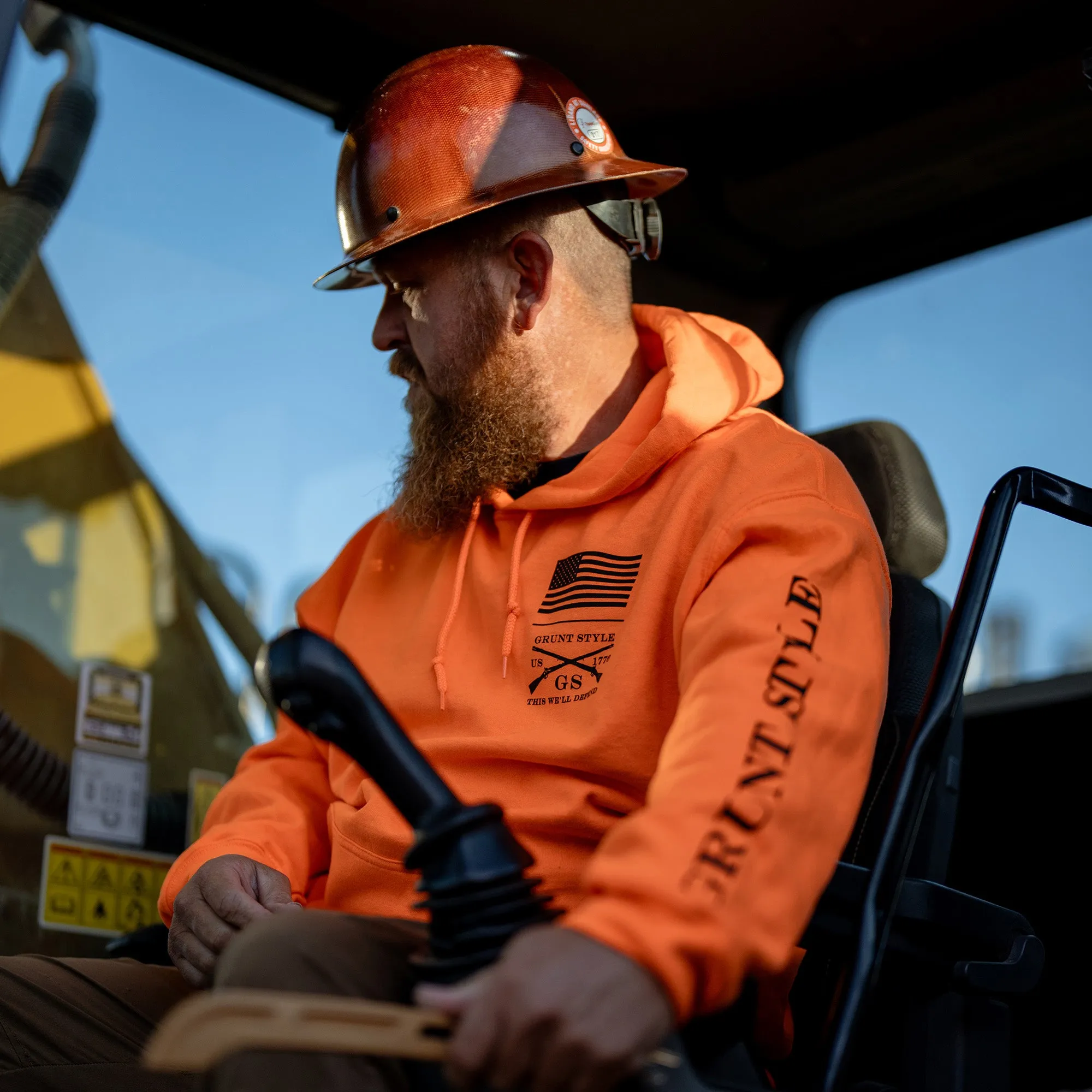 Base Hoodie - Safety Orange sold by Grunt Style product image thumbnail 5