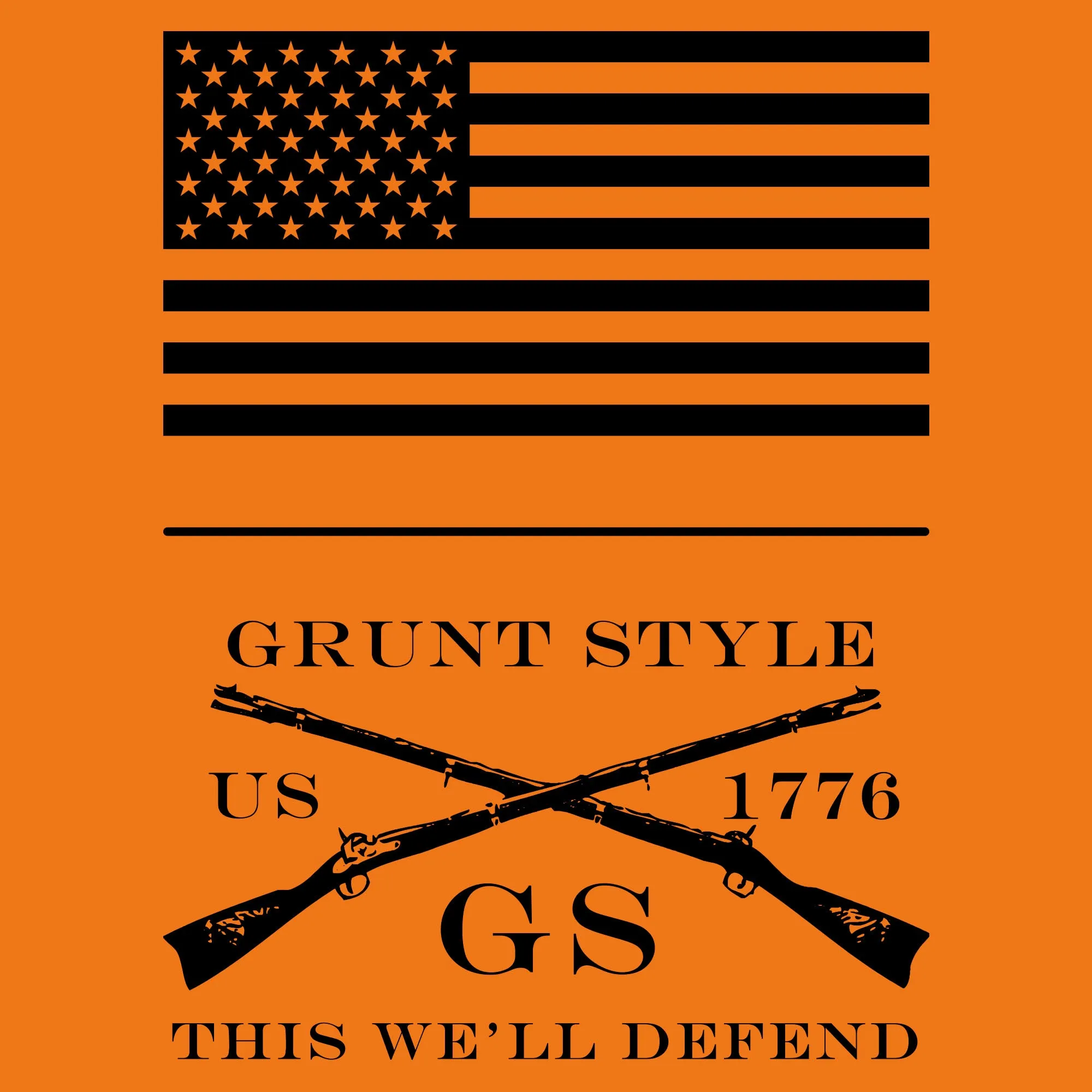 Base Hoodie - Safety Orange sold by Grunt Style product image thumbnail 2