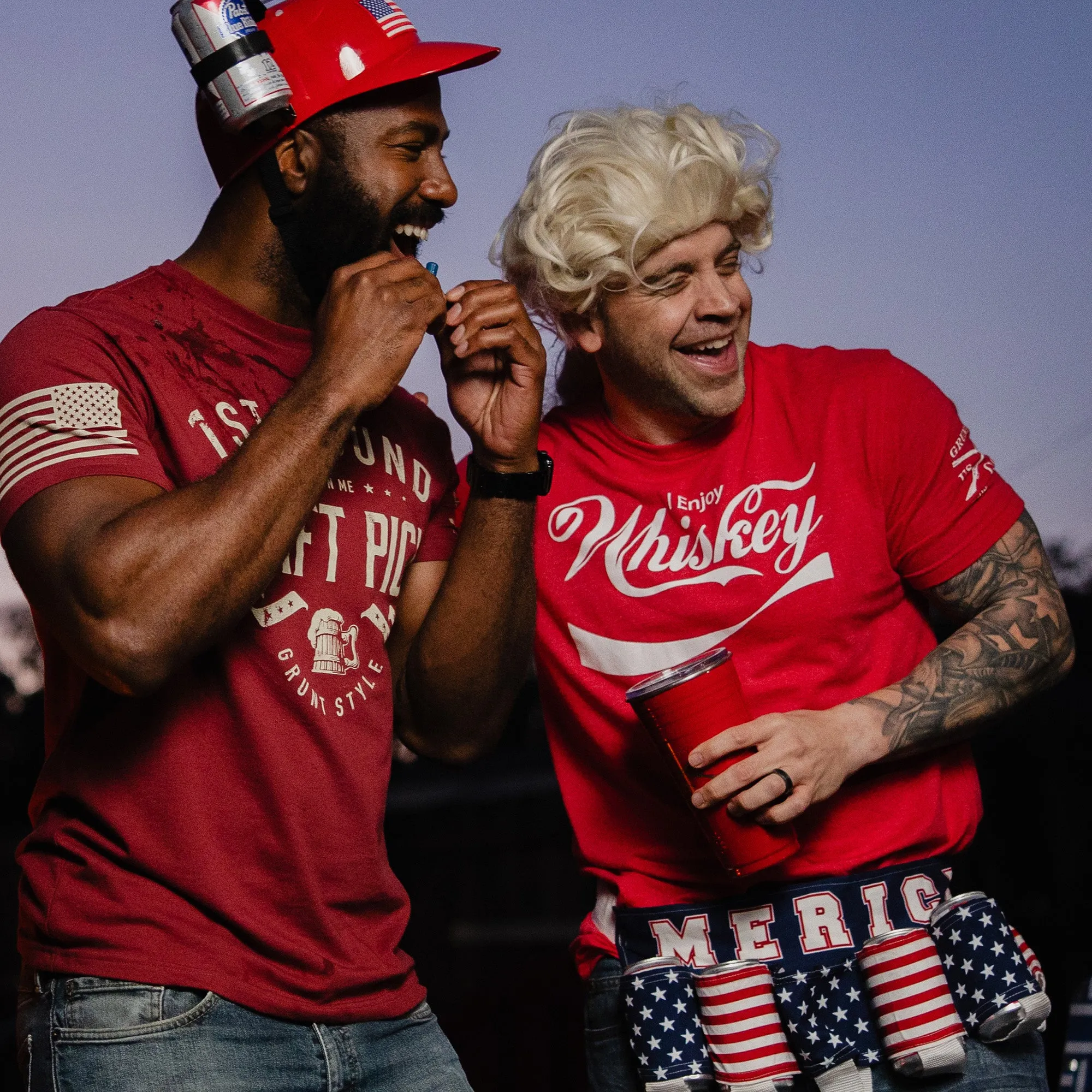 Enjoy Whiskey T-Shirt - Red sold by Grunt Style product image thumbnail 5