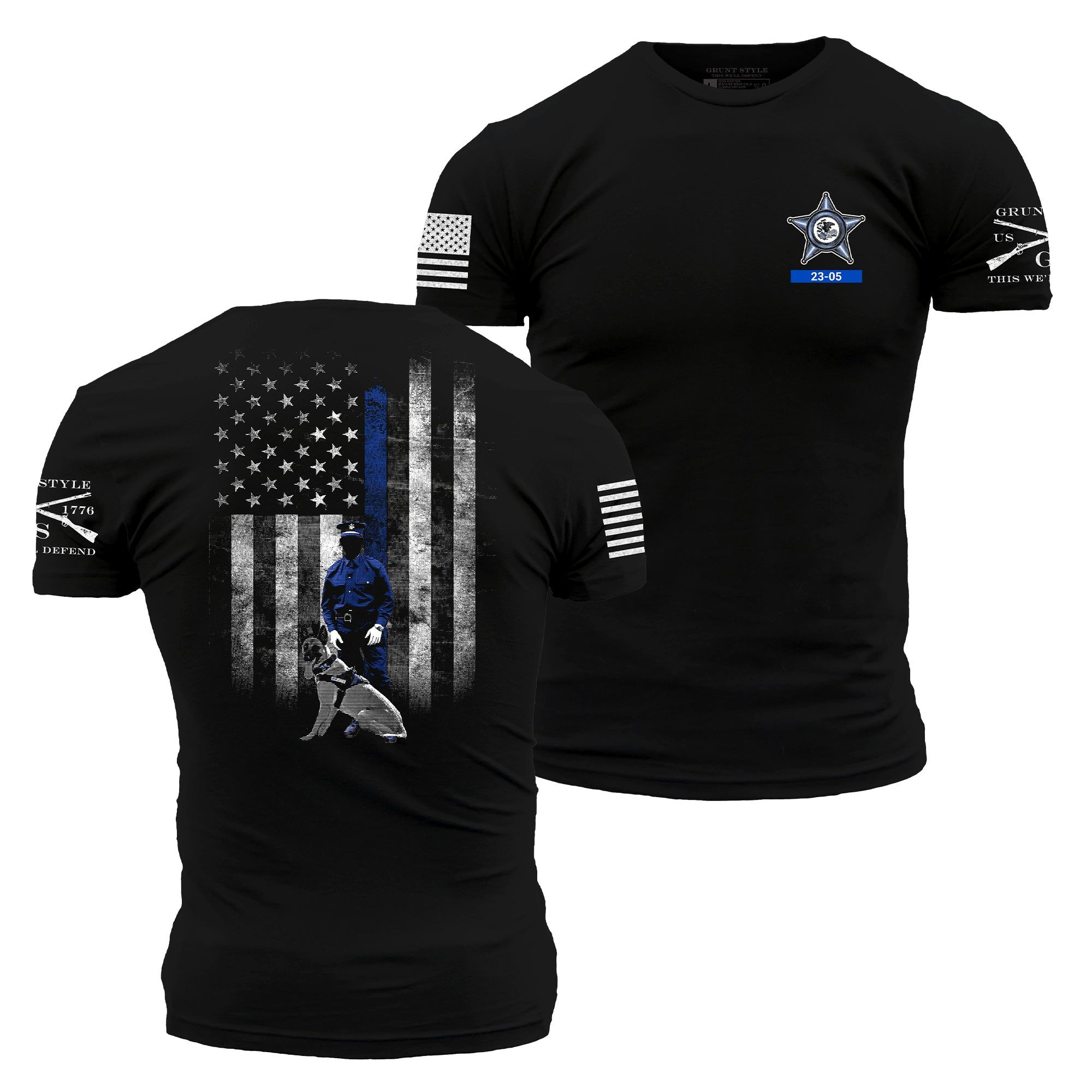 BA 23-05 class apparel / with 100 Club IL sold by Grunt Style