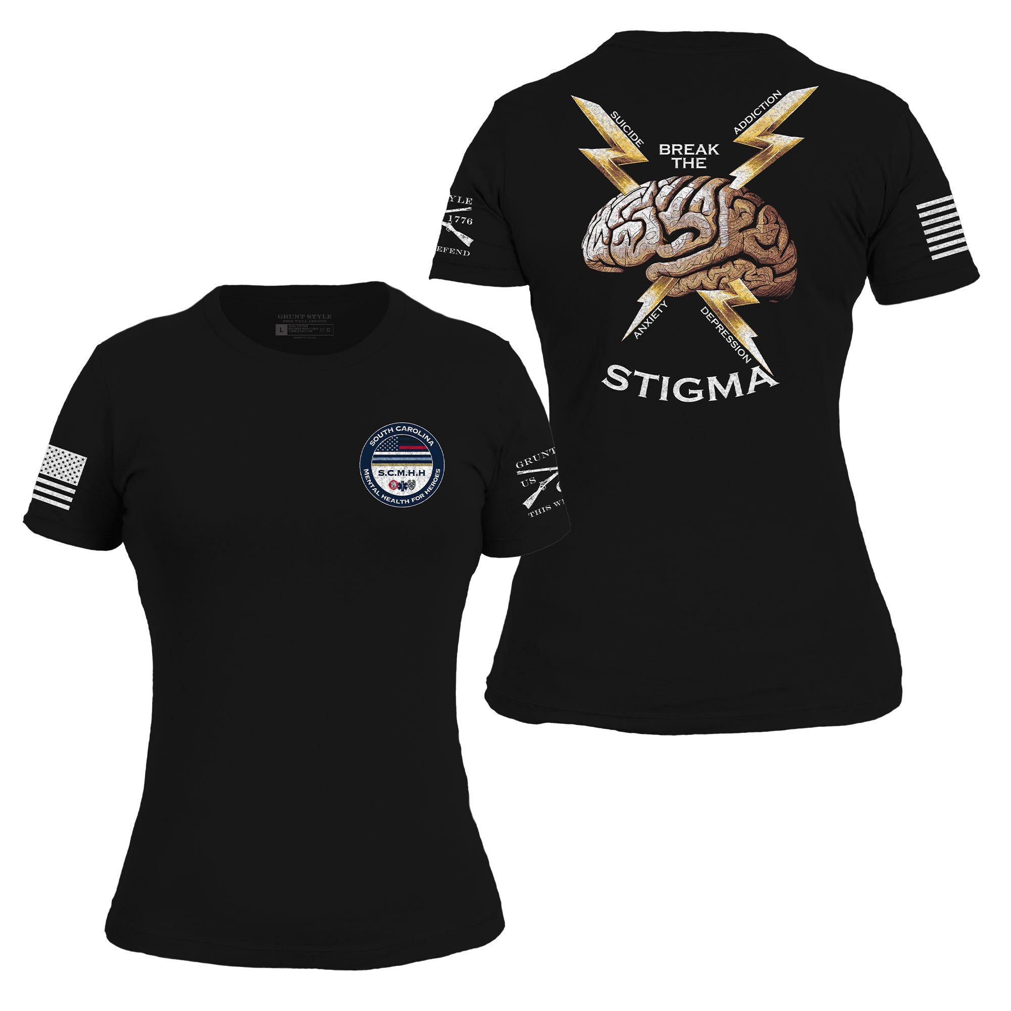 Break the Stigma - South Carolina Mental Health for Heroes sold by Grunt Style product image thumbnail 2