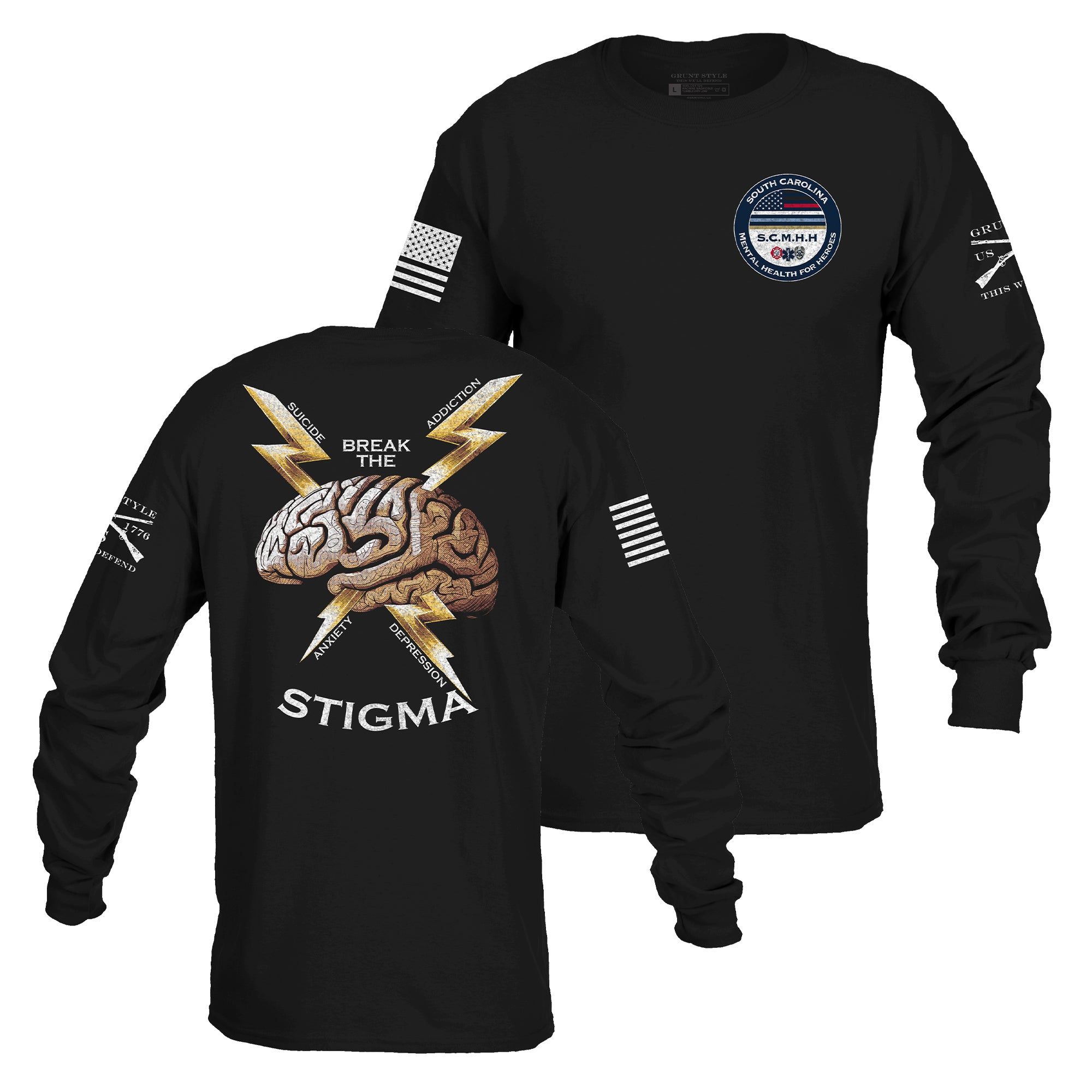 Break the Stigma - South Carolina Mental Health for Heroes sold by Grunt Style product image thumbnail 3