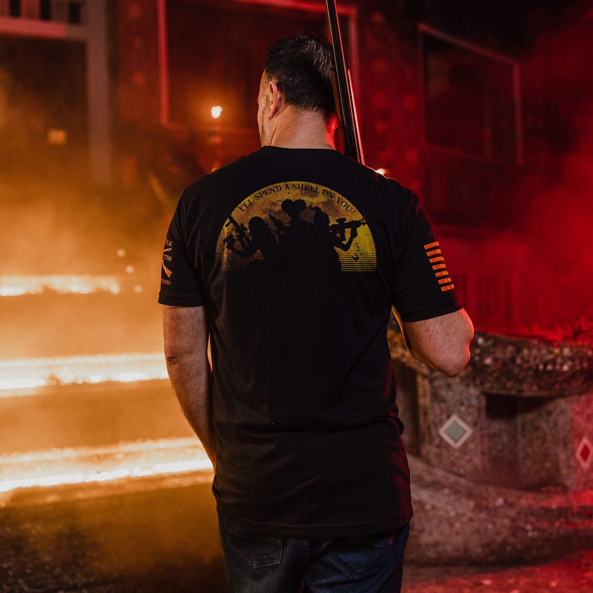 Hold and Focus T-Shirt - Black sold by Grunt Style product image thumbnail 4