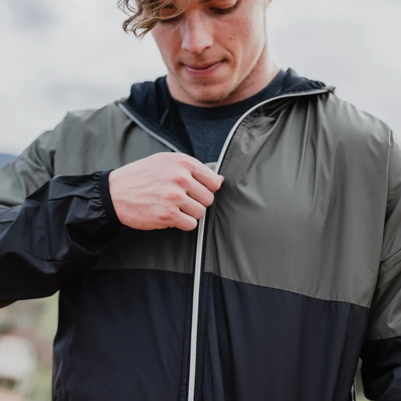Grunt Style Windbreaker - Black & Olive sold by Grunt Style