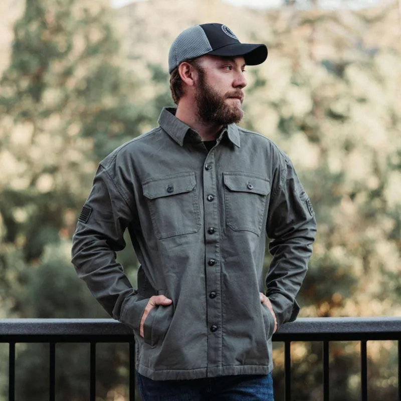 Men's Lightweight Field Shacket - Military Green sold by Grunt Style