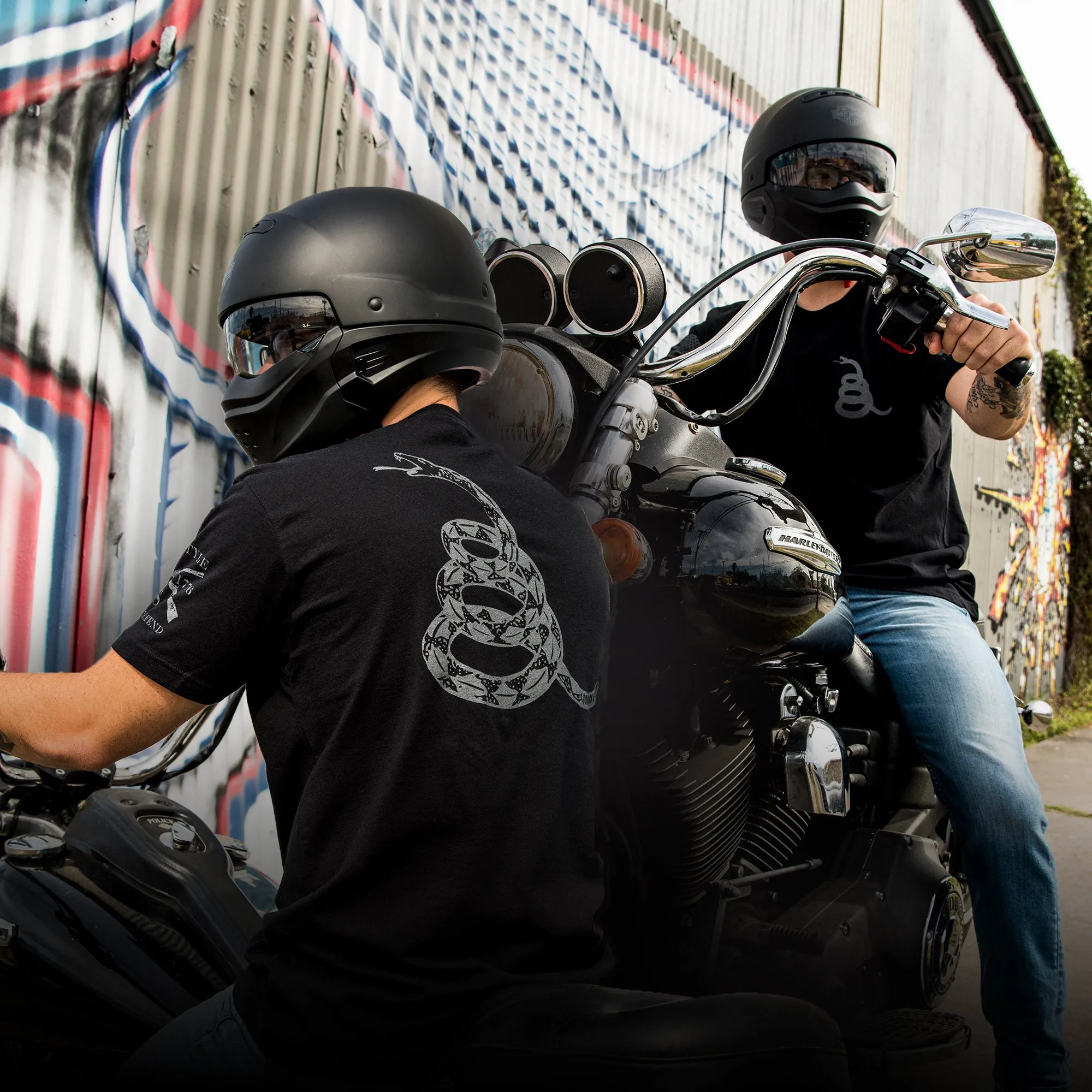 Don't Tread on Me Concealed Gadsden T-Shirt- Black sold by Grunt Style product image thumbnail 2