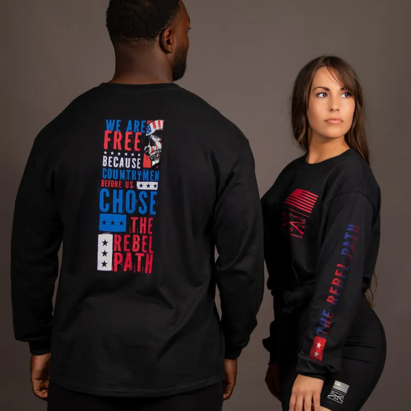 The Rebel Path Long Sleeve - Black sold by Grunt Style