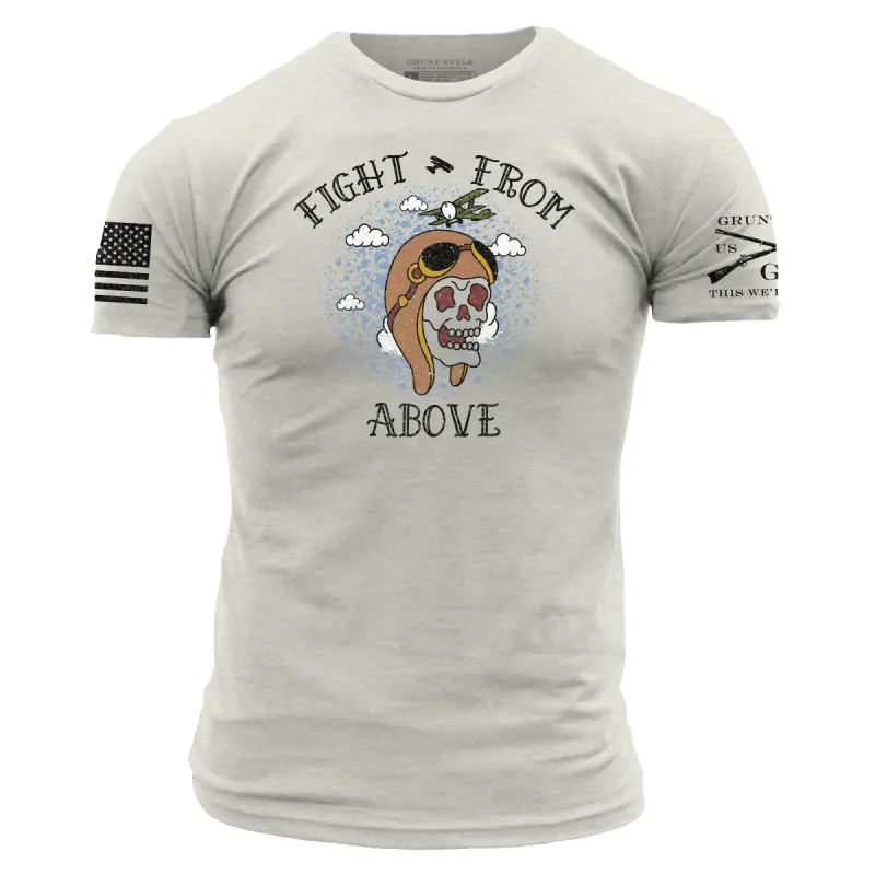 Fight From Above T-Shirt - Sand sold by Grunt Style