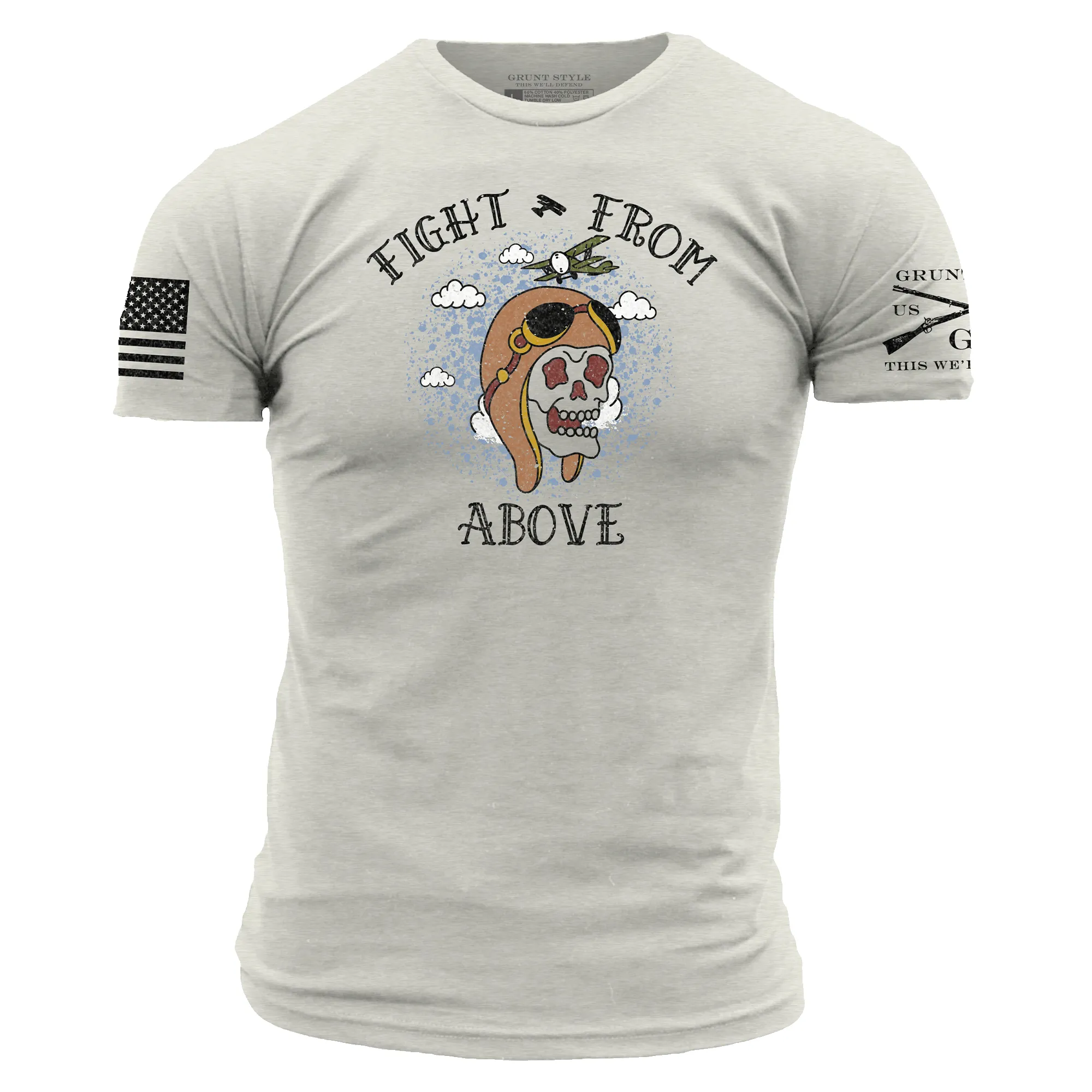 Fight From Above T-Shirt - Sand sold by Grunt Style