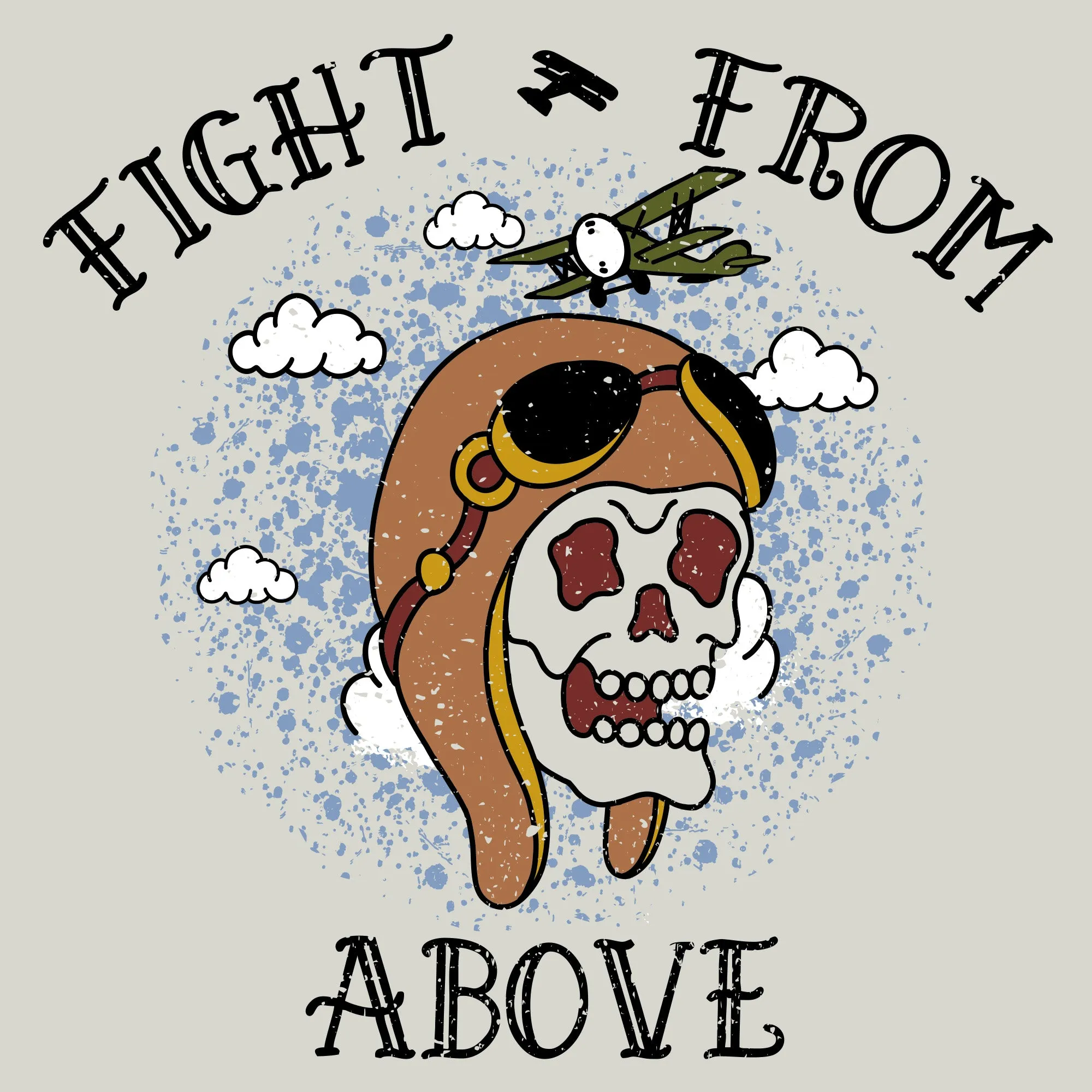 Fight From Above T-Shirt - Sand sold by Grunt Style product image thumbnail 2