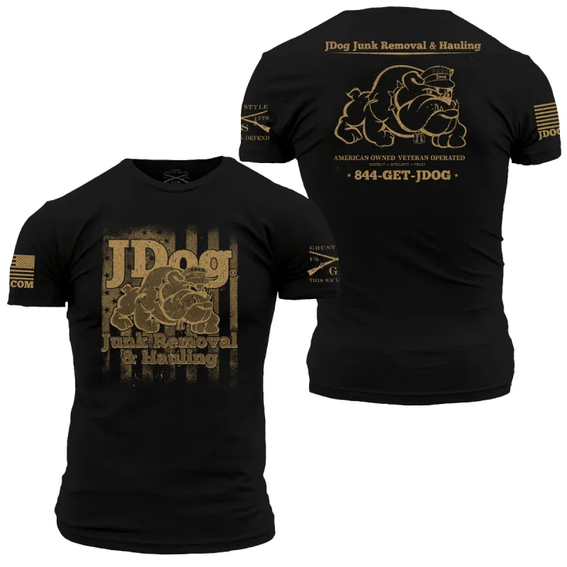 JDog T-Shirt - Black With Tan sold by Grunt Style