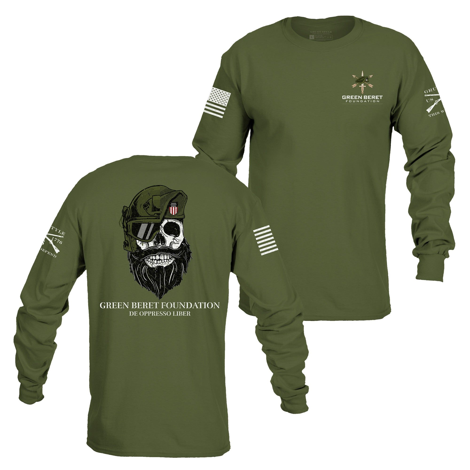 Green Beret Foundation's "Bearded Bastard" T-Shirt sold by Grunt Style product image thumbnail 3