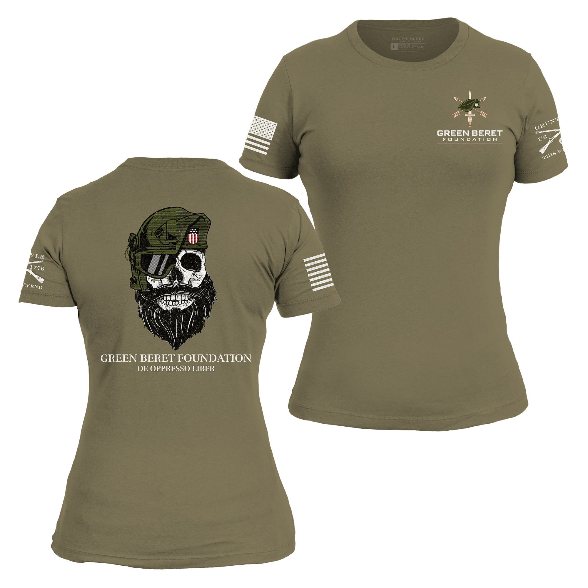 Green Beret Foundation's "Bearded Bastard" T-Shirt sold by Grunt Style product image thumbnail 2