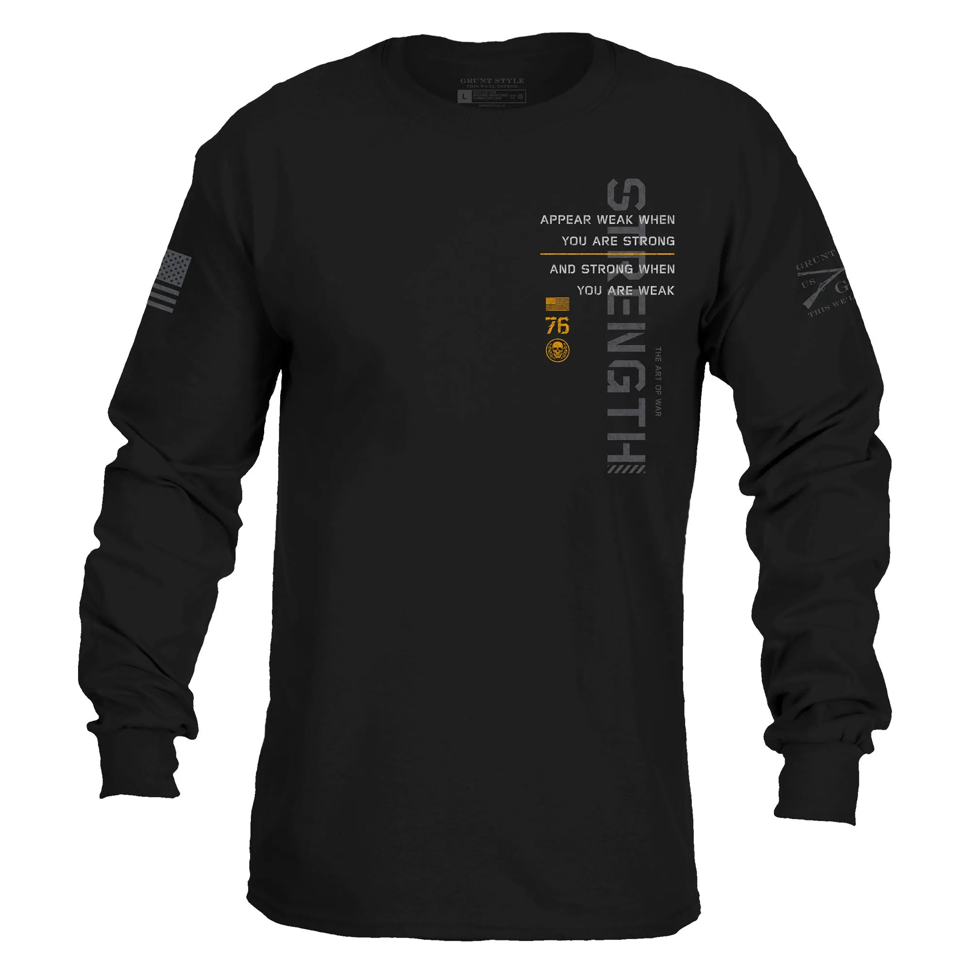 Don't Look Back Long Sleeve - Black sold by Grunt Style product image thumbnail 3